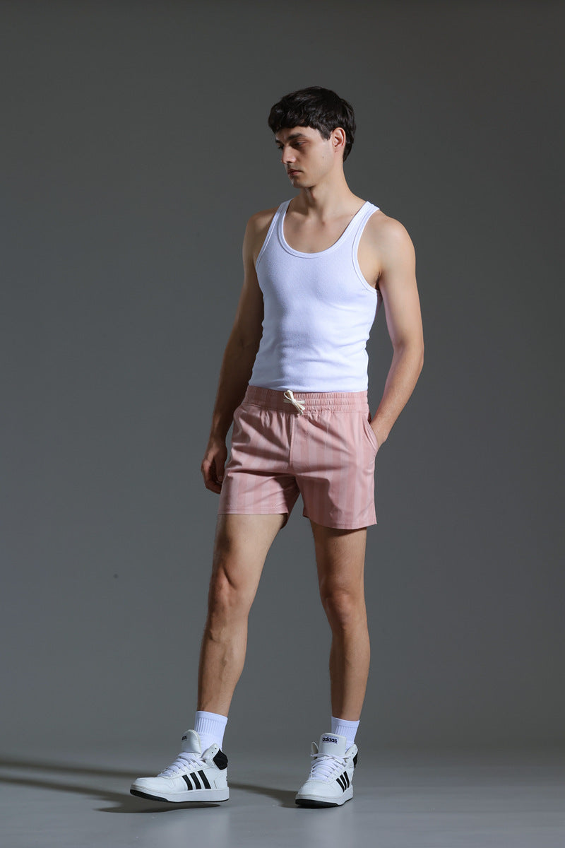 Vertical Striped Shorts For Men