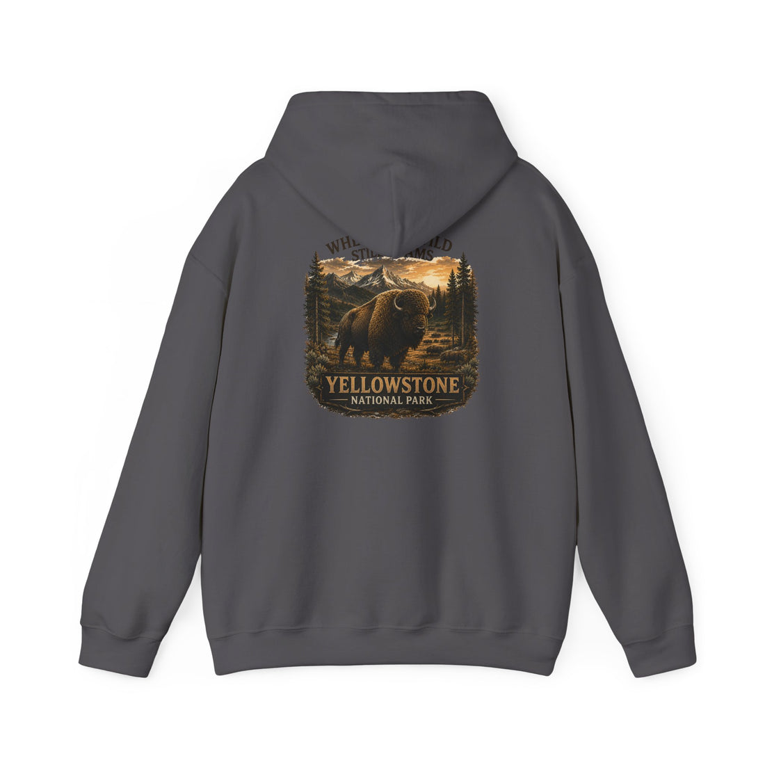 Yellowstone Bison Hoodie – Where the Wild Still Roams