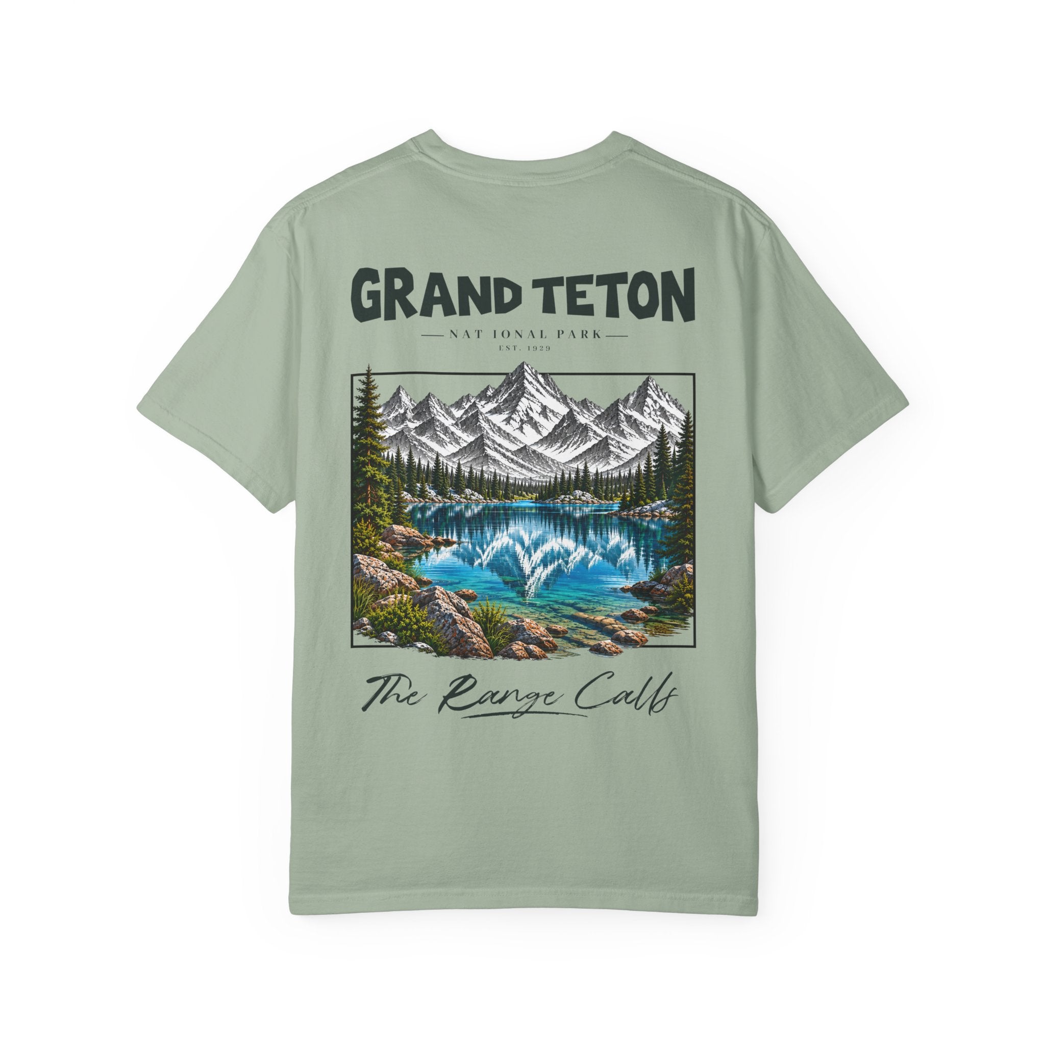 Grand Teton National Park Lake Reflection Graphic T-Shirt