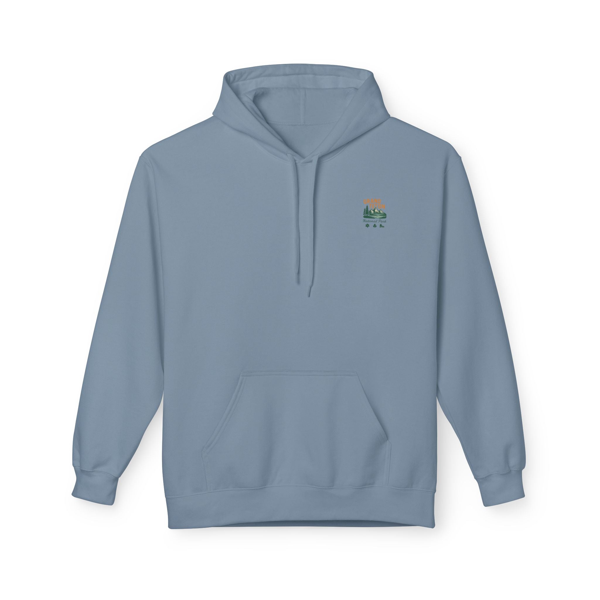 Grand Teton National Park scenic print Hoodie | Moose Lake mountain landscape