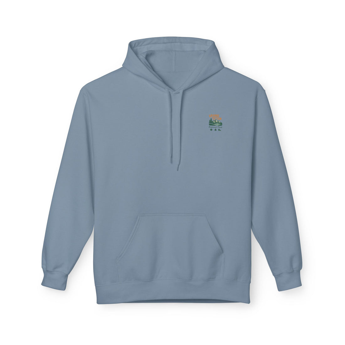 Grand Teton National Park scenic print Hoodie | Moose Lake mountain landscape