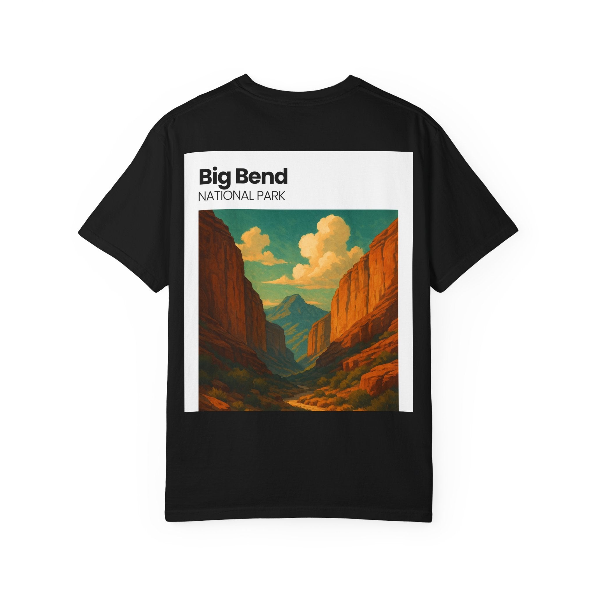Big Bend National Park Vintage Canyon Poster T-Shirt | Scenic Landscape Tee