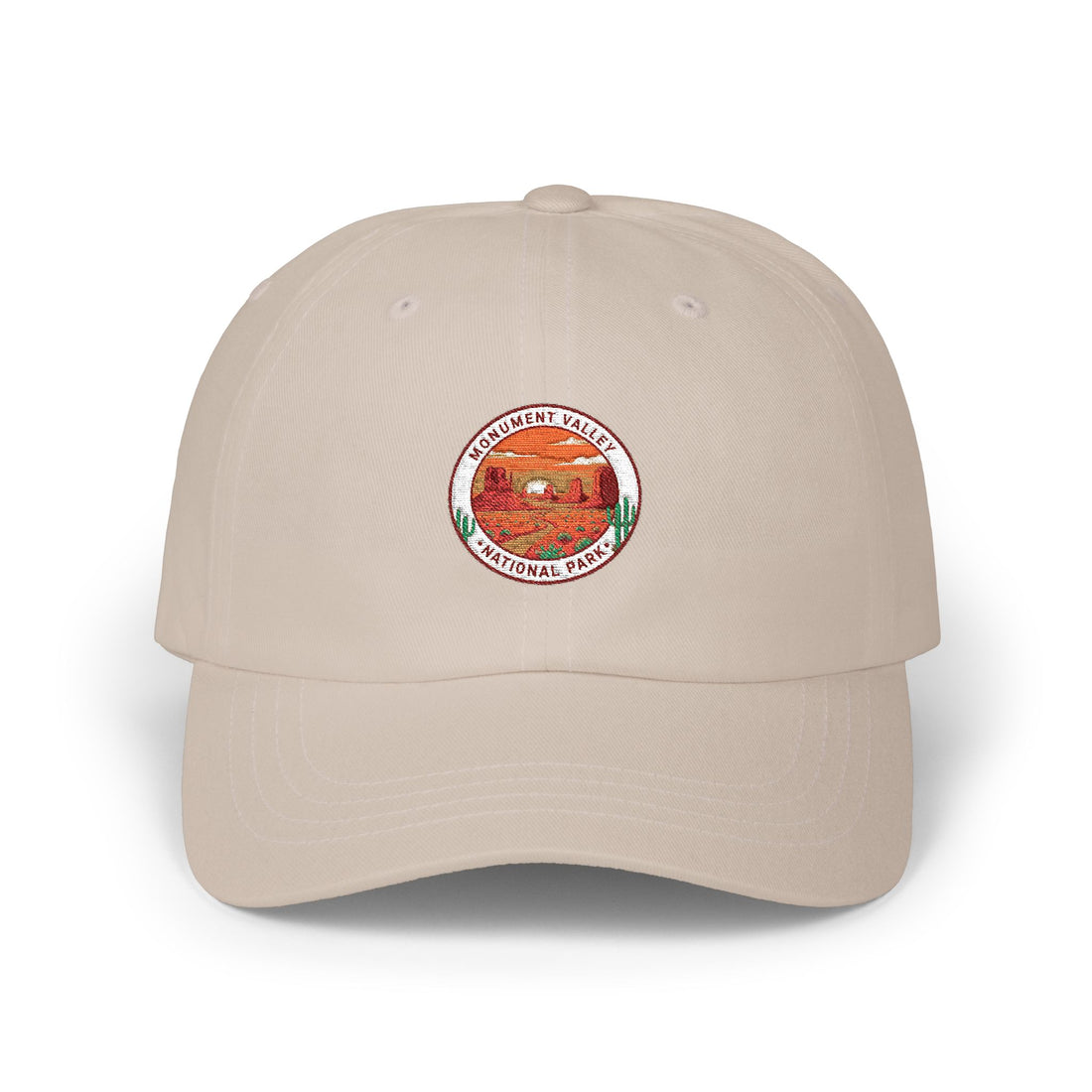 Sunset Peach Patch Dad Cap | Fruit Logo Baseball Hat