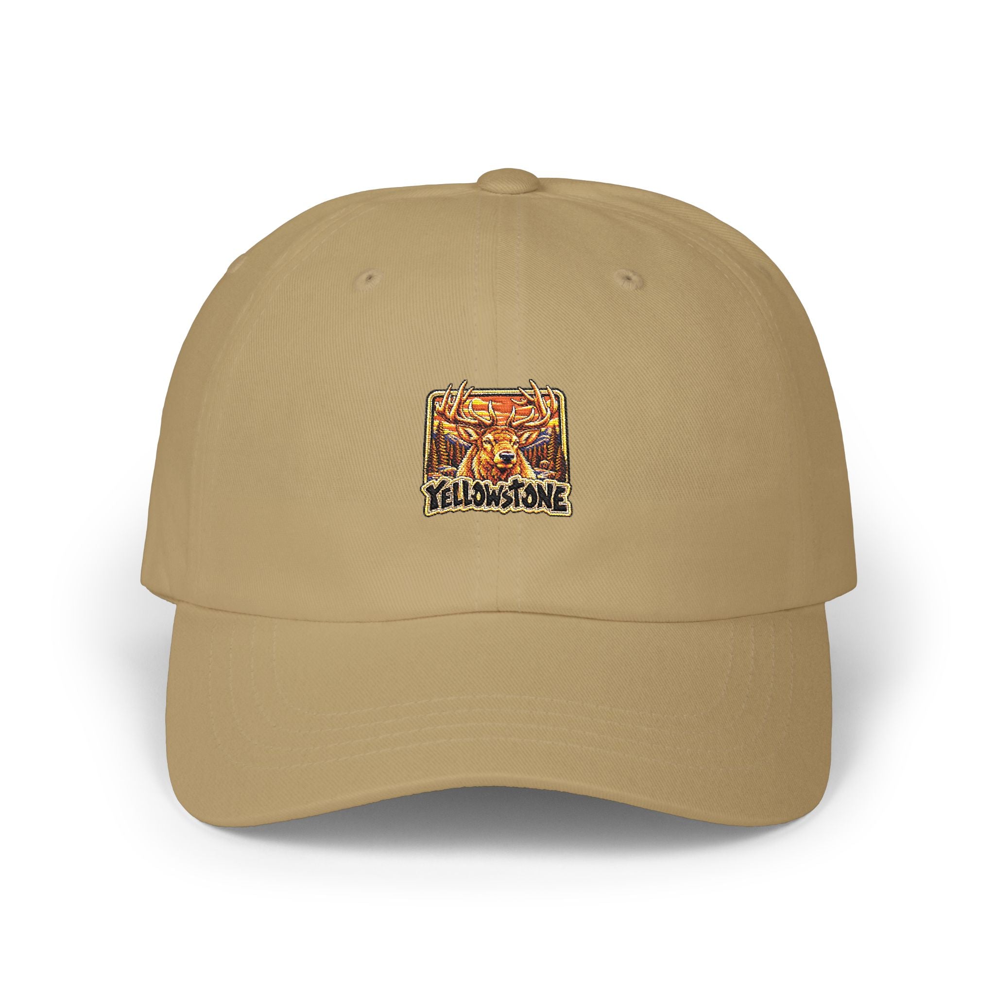 Yellowstone National Park Elk Square Logo Dad Hat