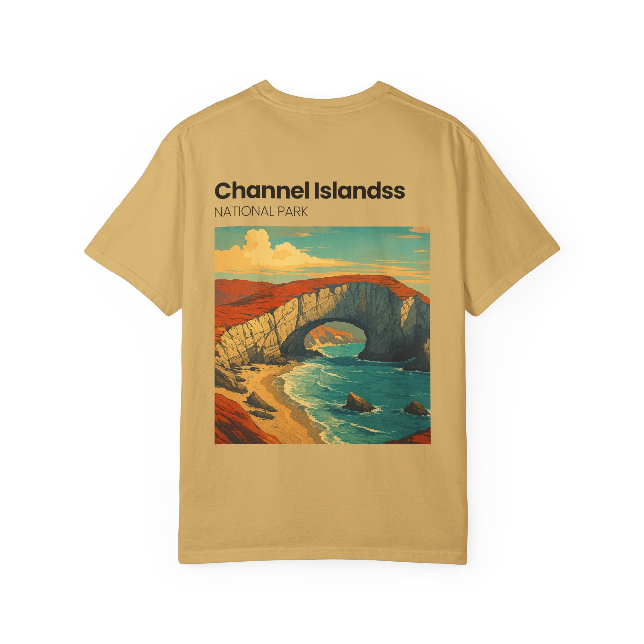 Channel Islands National Park Vintage Poster T-shirt | Coastal Landscape Tee