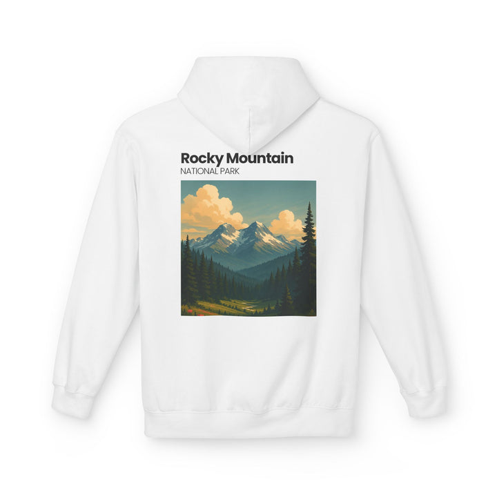 Rocky Mountain National Park Hoodie | Vintage Landscape Print