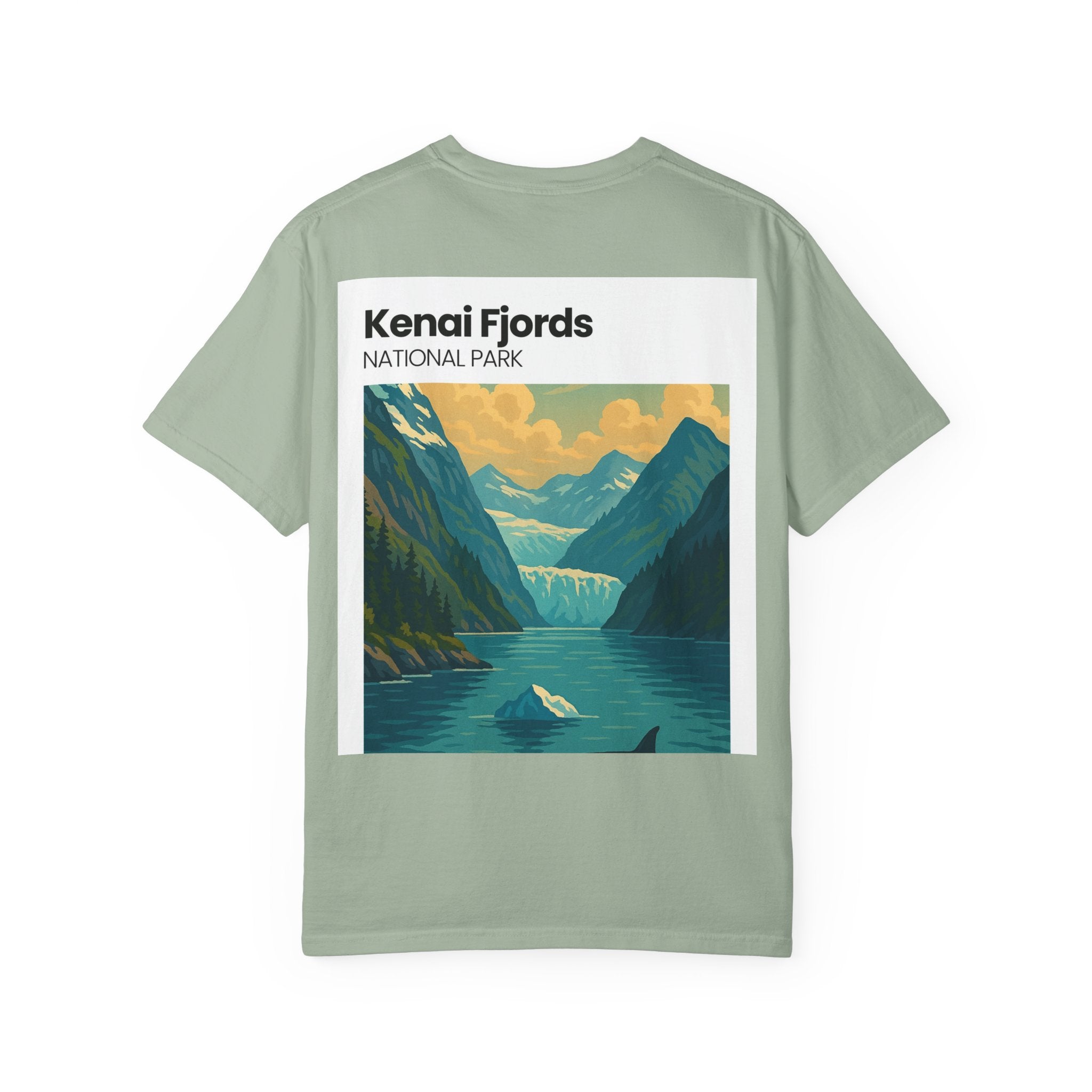 Kenai Fjords National Park Graphic T-shirt | Alaska Glacier Illustration