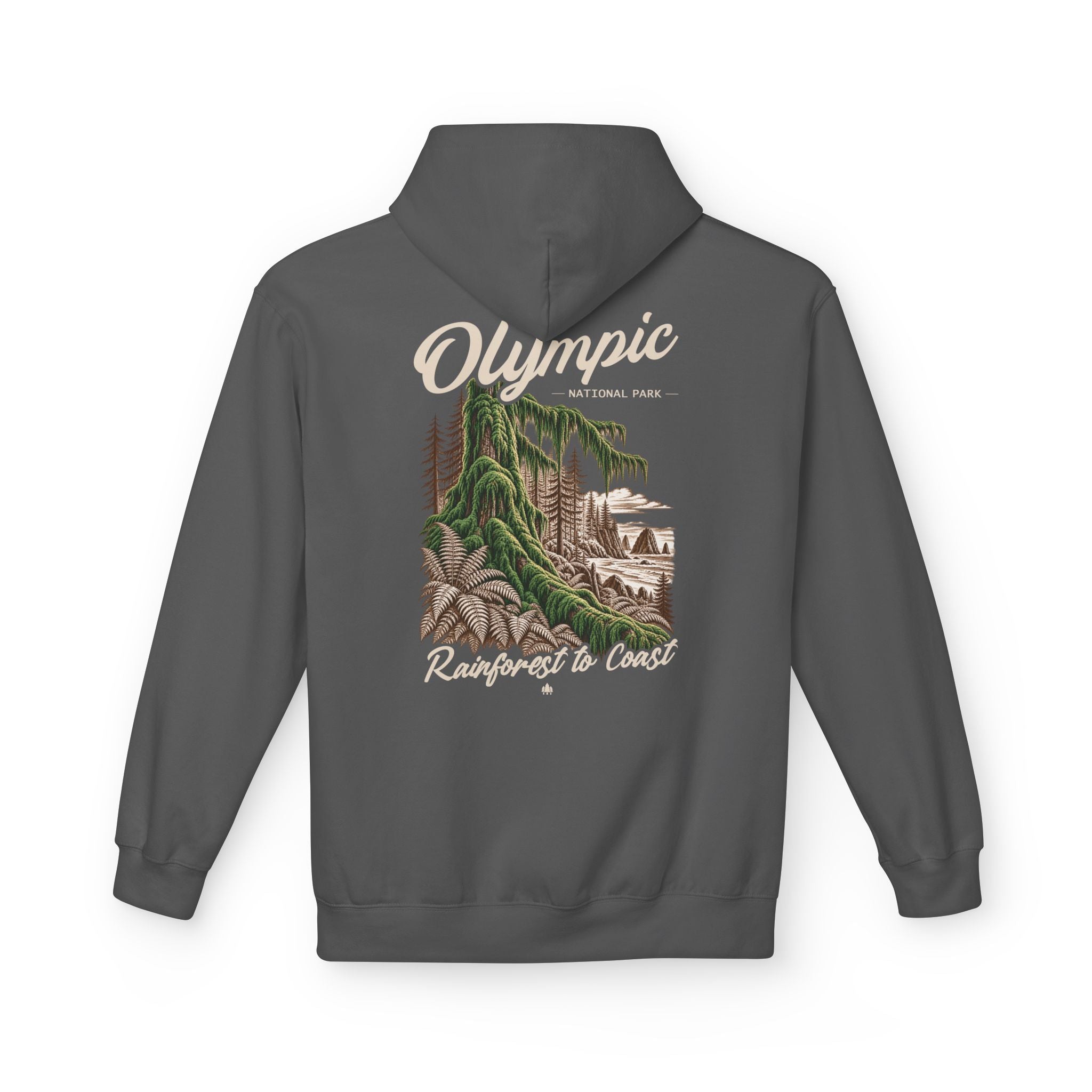 Olympic National Park Hoh Rainforest Graphic Hoodie