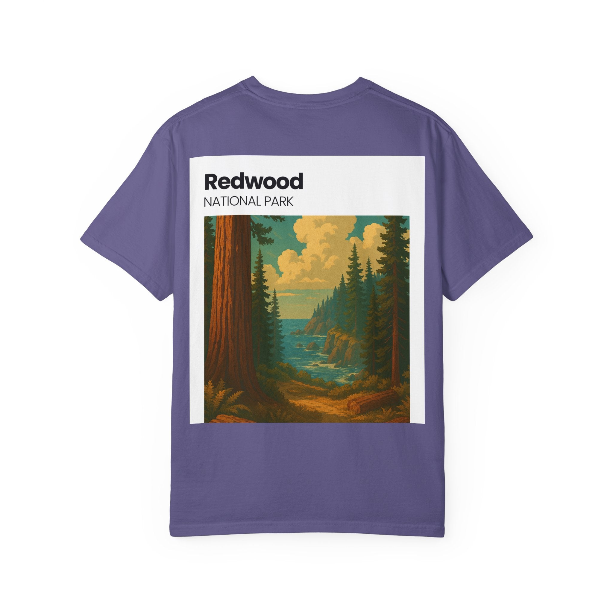 Redwood National Park landscape T-Shirt | Vintage nature scene