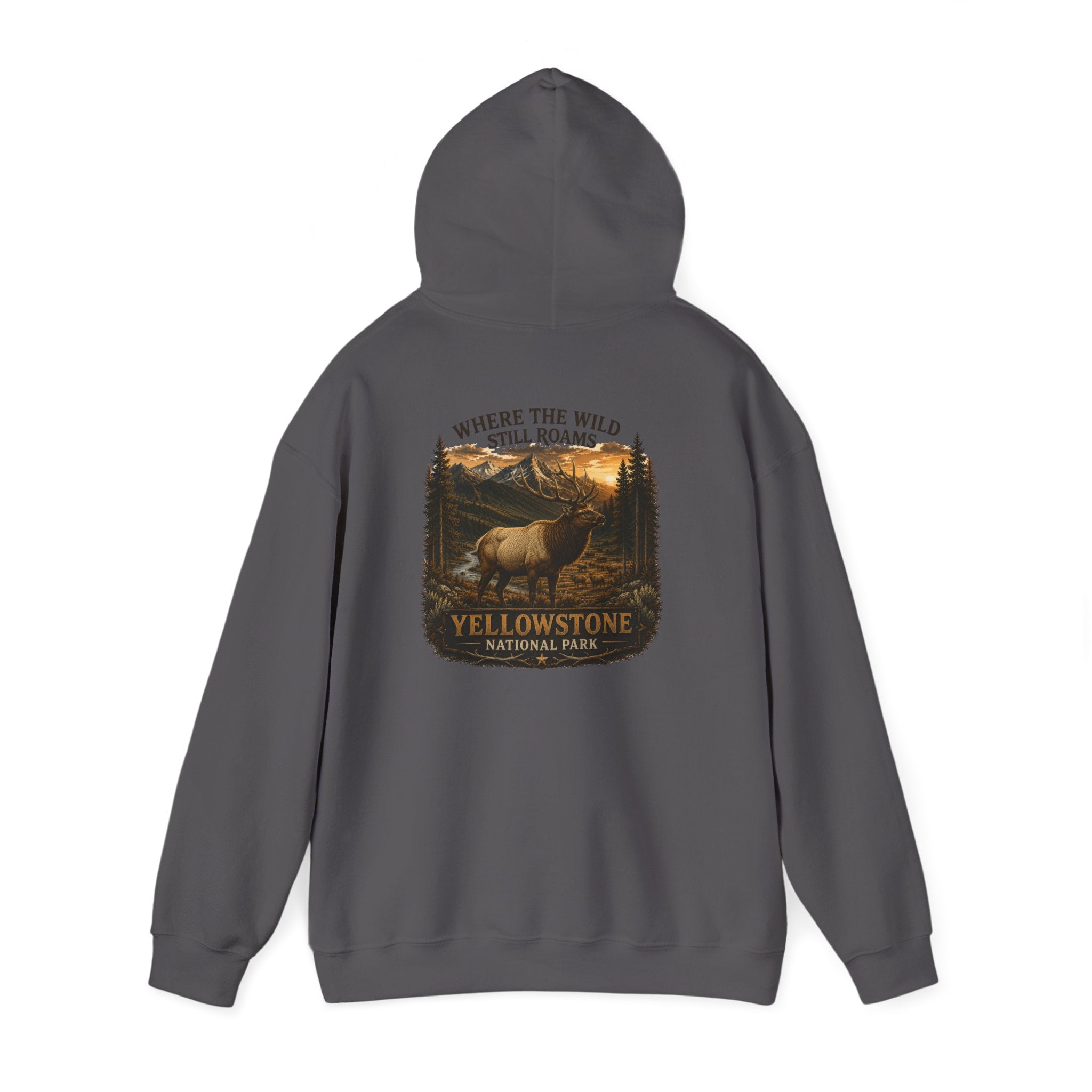 Yellowstone Elk Hoodie – Where the Wild Still Roams