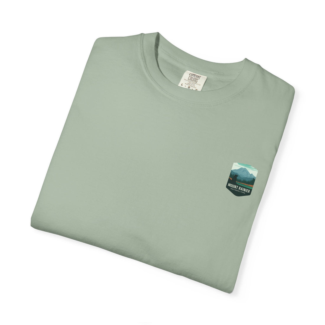 Mount Rainier National Park Poster T-Shirt | Vintage Landscape Graphic