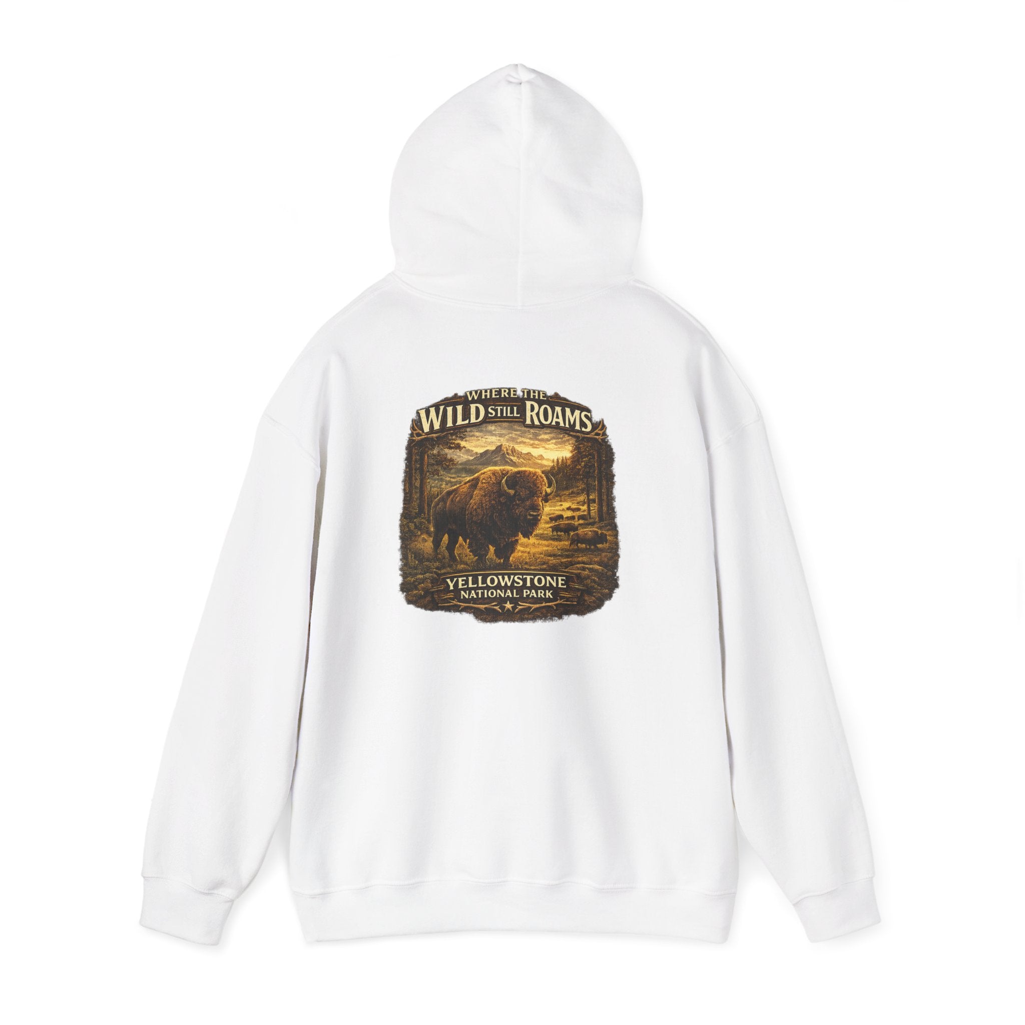 Yellowstone Bison Hoodie – Where the Wild Still Roams