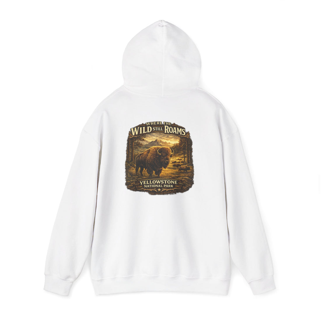 Yellowstone Bison Hoodie – Where the Wild Still Roams
