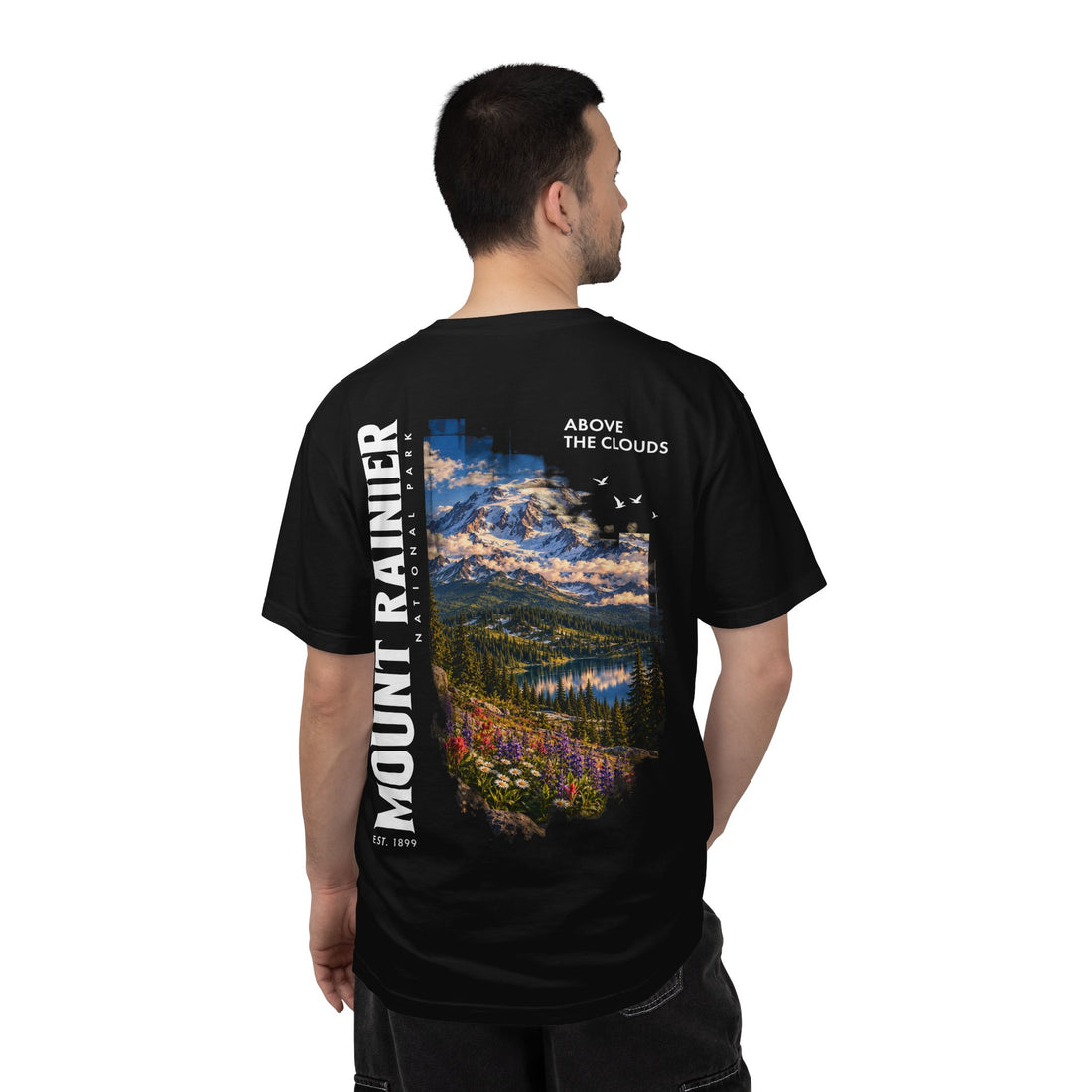 Mount Rainier National Park – Alpine Scene Graphic T-Shirt