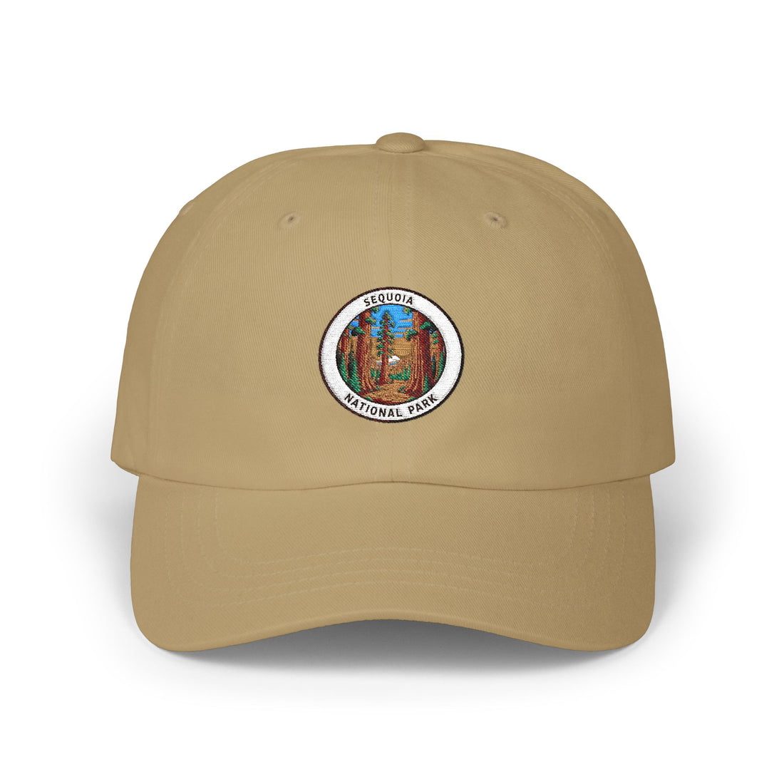Sequoia Yellowstone National Park Round Patch Cap | Dad Hat, Outdoor Camping Hat
