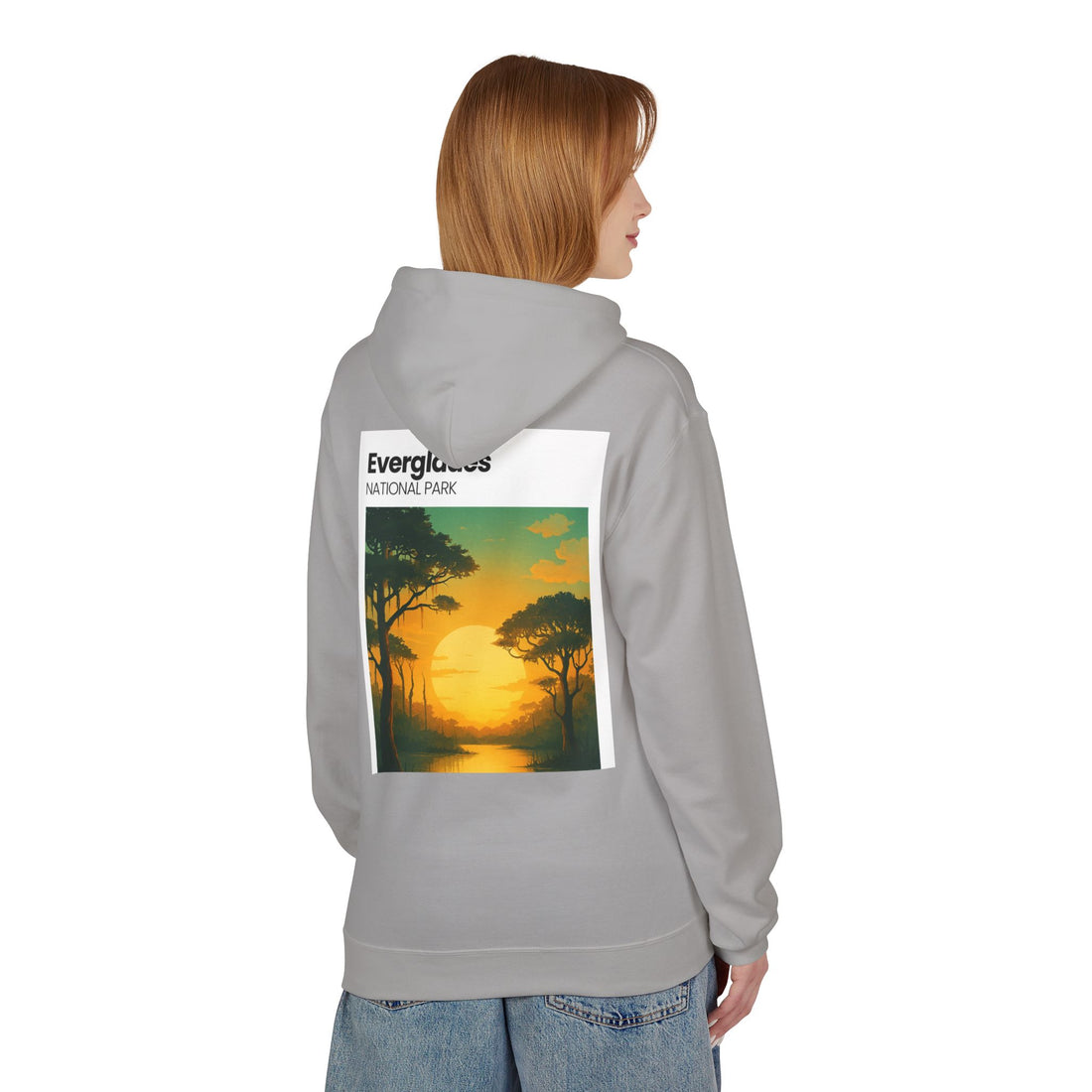 Everglades Sunset Vintage Poster Hoodie | National Park Landscape