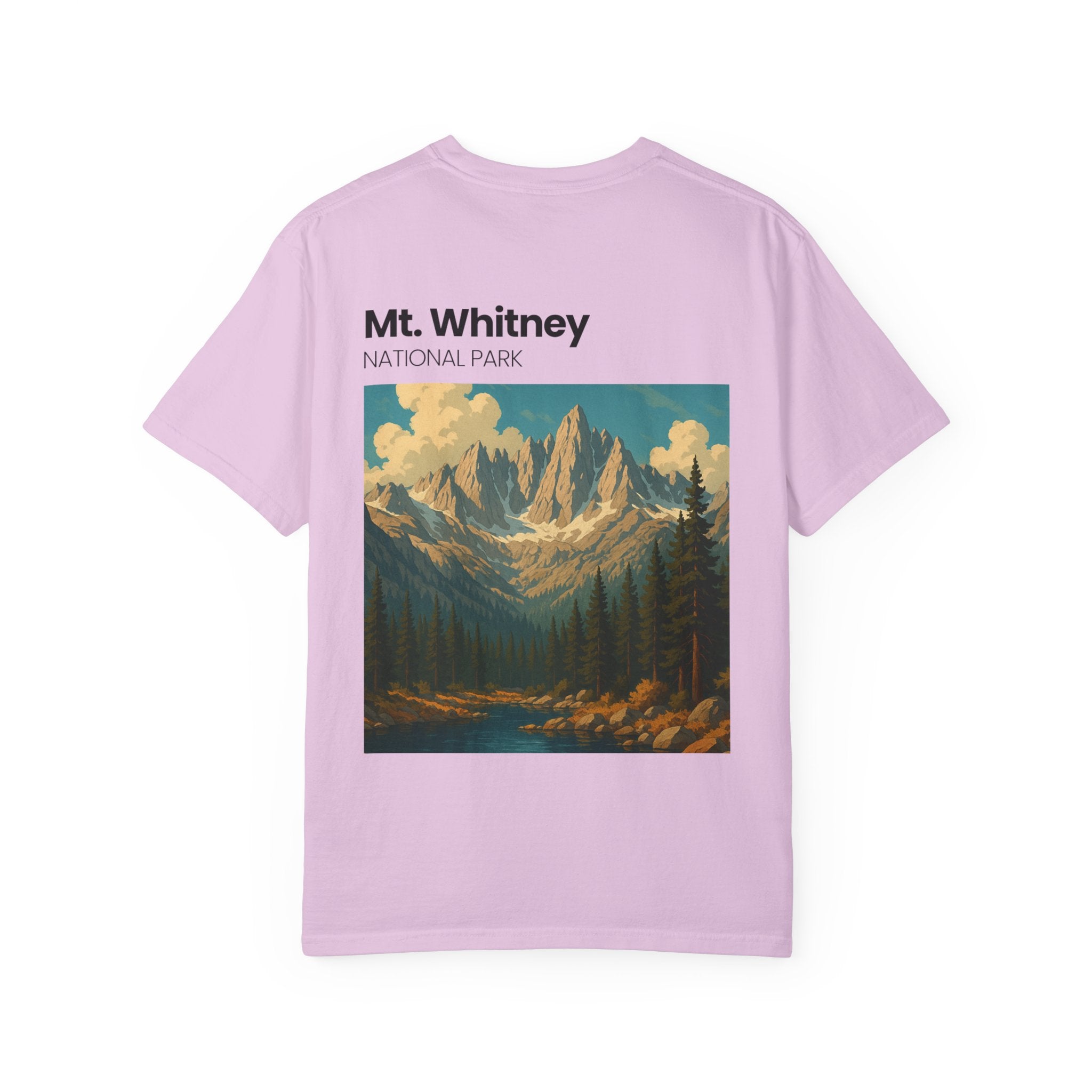 Mt. Whitney National Park mountain landscape T-Shirt | vintage nature poster