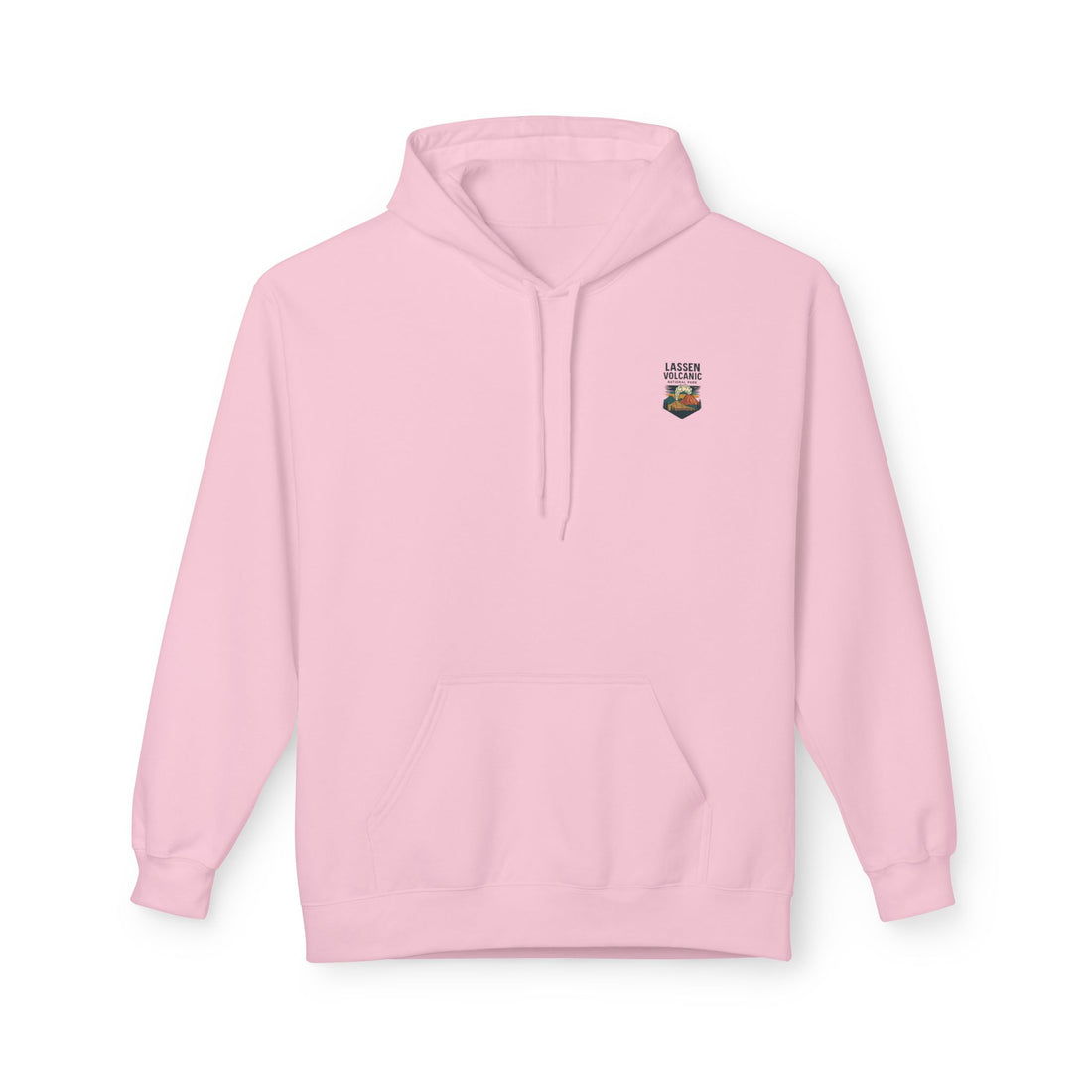 Lassen Volcanic Poster Hoodie | National Park Volcano Illustration