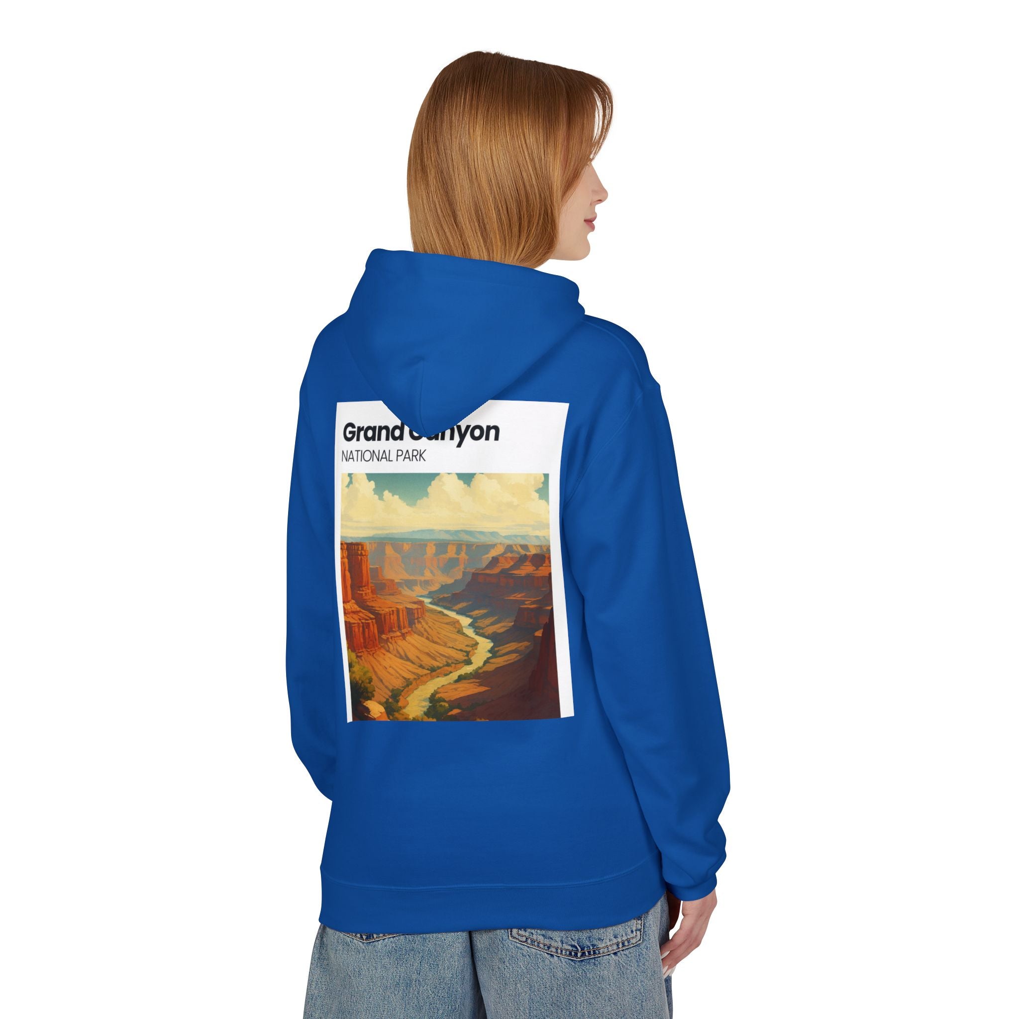 Grand Canyon Vintage Poster Hoodie | National Park Canyon Art