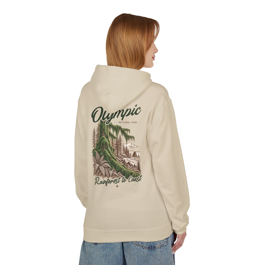 Olympic National Park Hoh Rainforest Graphic Hoodie