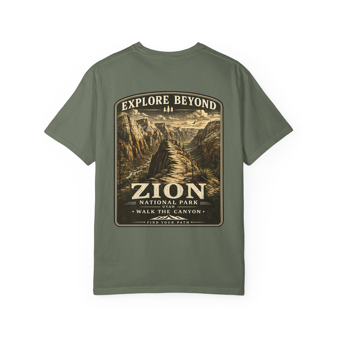 Angels Landing Zion National Park Vintage Graphic T-Shirt1