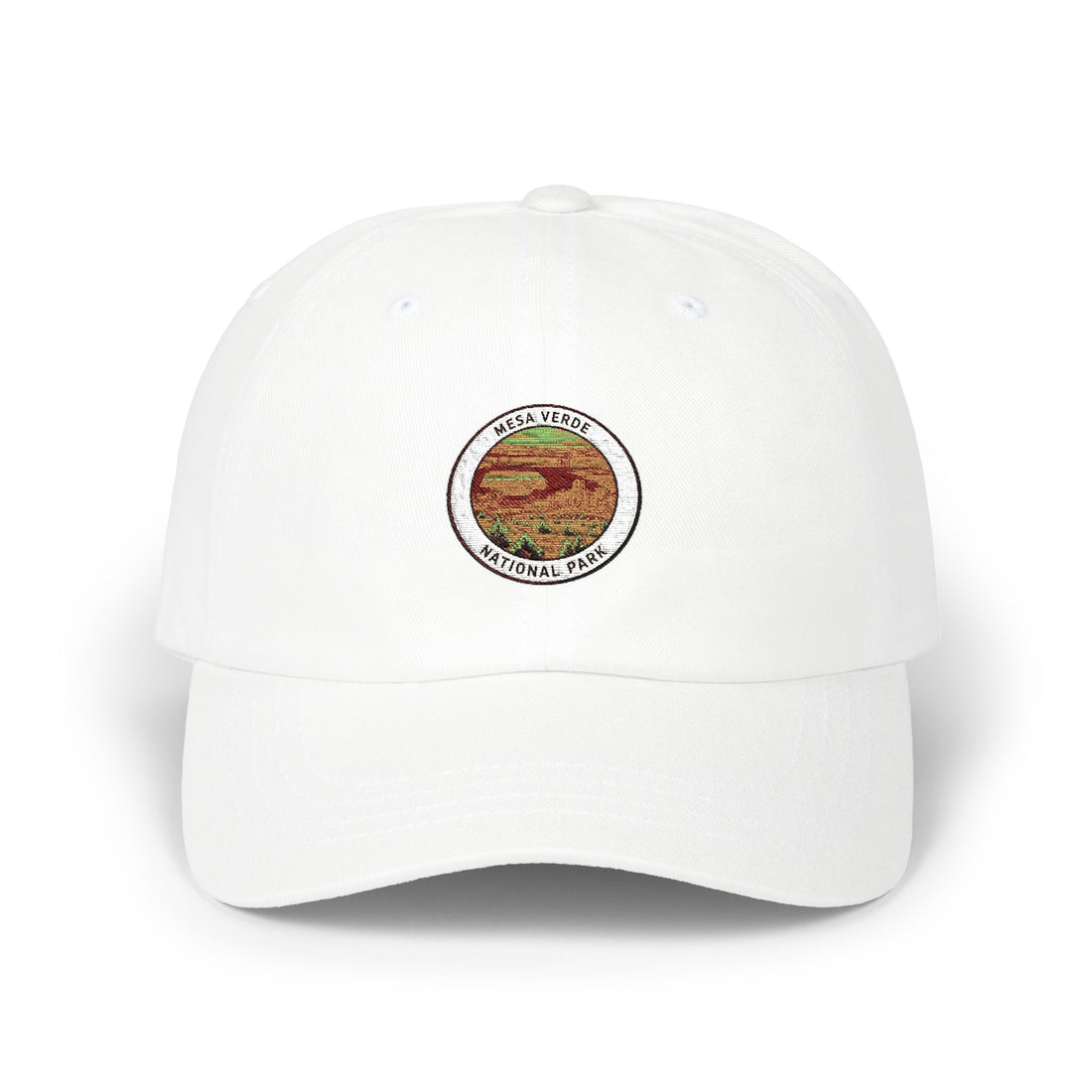 Sunset Mountains embroidered patch Dad Cap | scenic nature hat