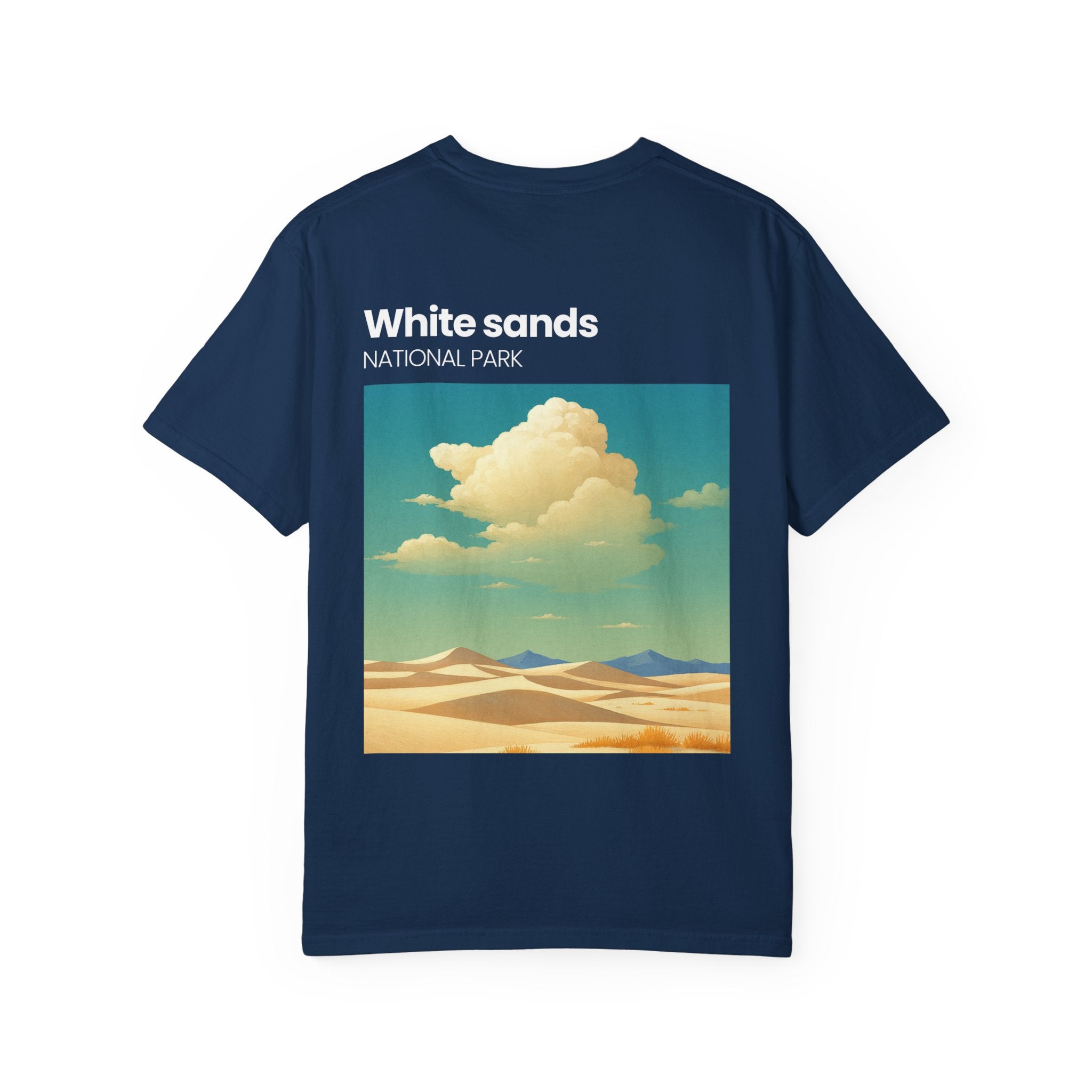 White Sands National Park desert landscape T-Shirt | retro cloud artwork