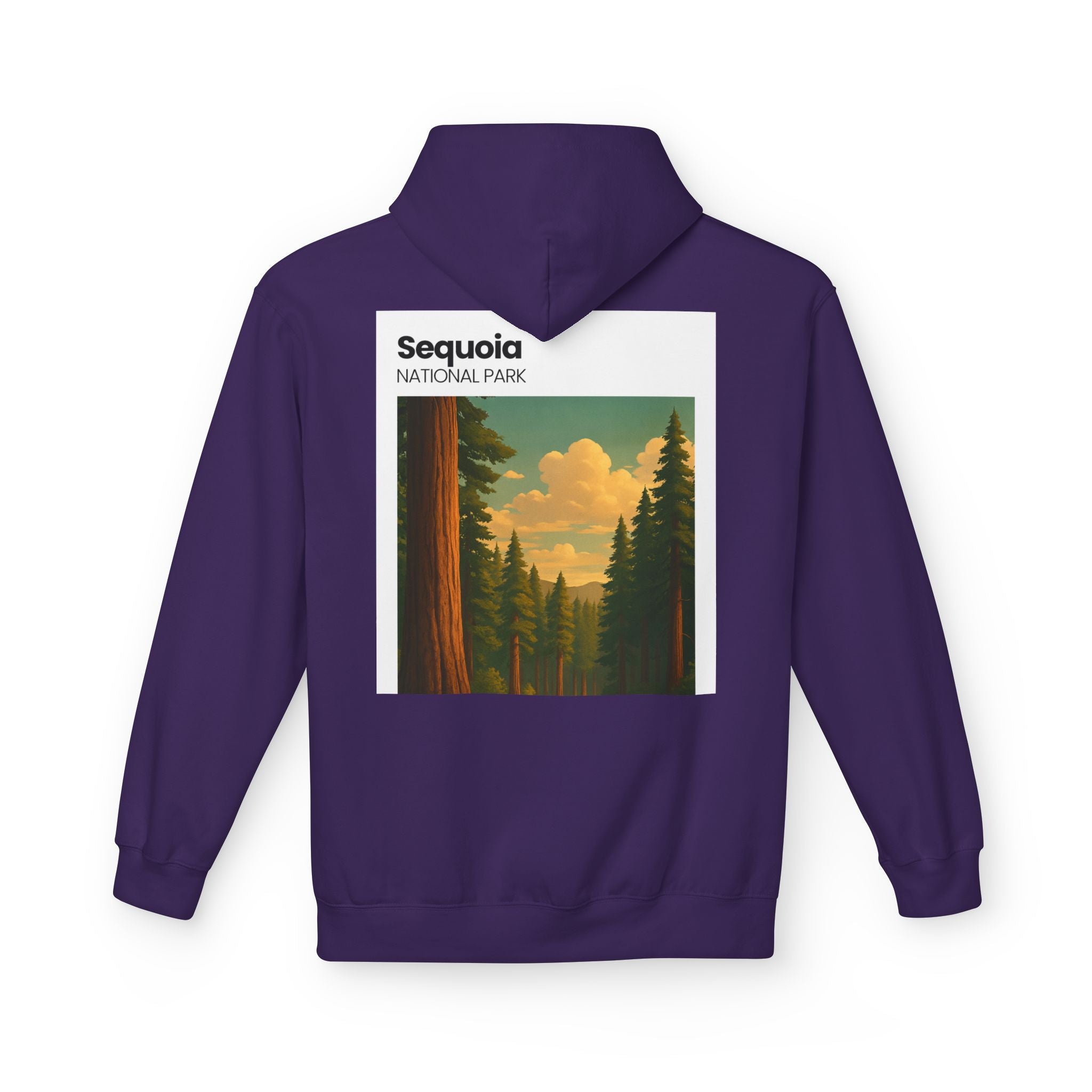 Sequoia National Park Vintage Poster Hoodie | Forest Landscape Sweatshirt