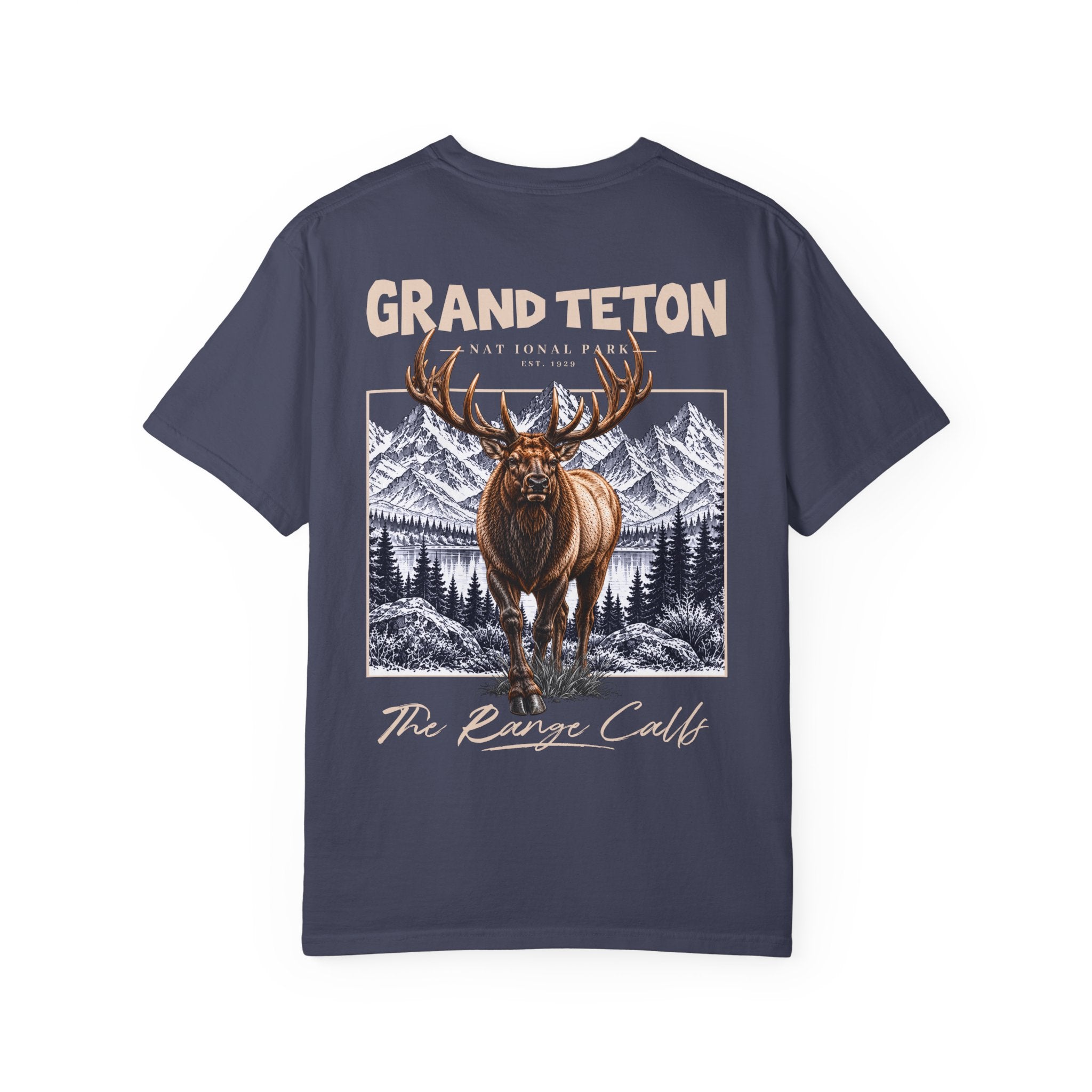 Grand Teton National Park Elk Graphic T-Shirt
