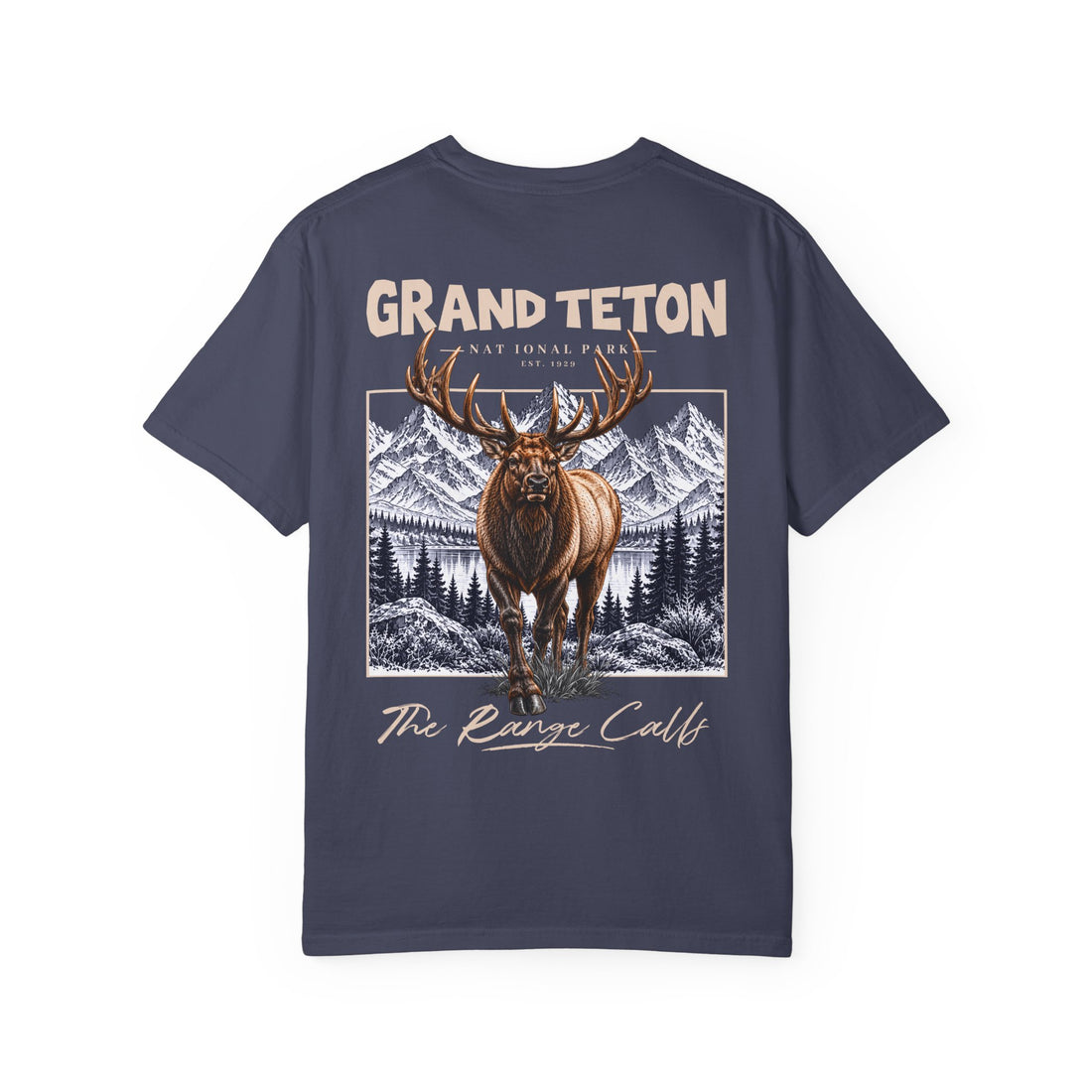Grand Teton National Park Elk Graphic T-Shirt