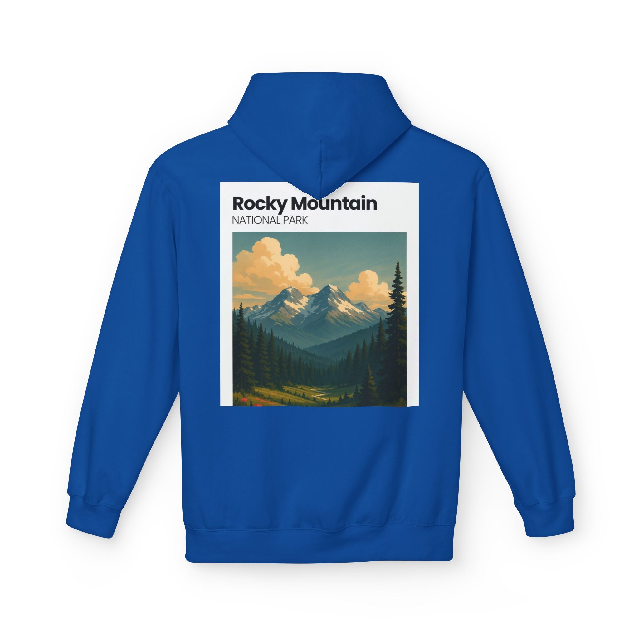 Rocky Mountain National Park Hoodie | Vintage Landscape Print