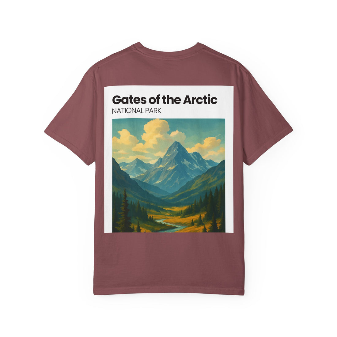 Gates of the Arctic Mountain Landscape T-shirt | National Park Poster Artwork