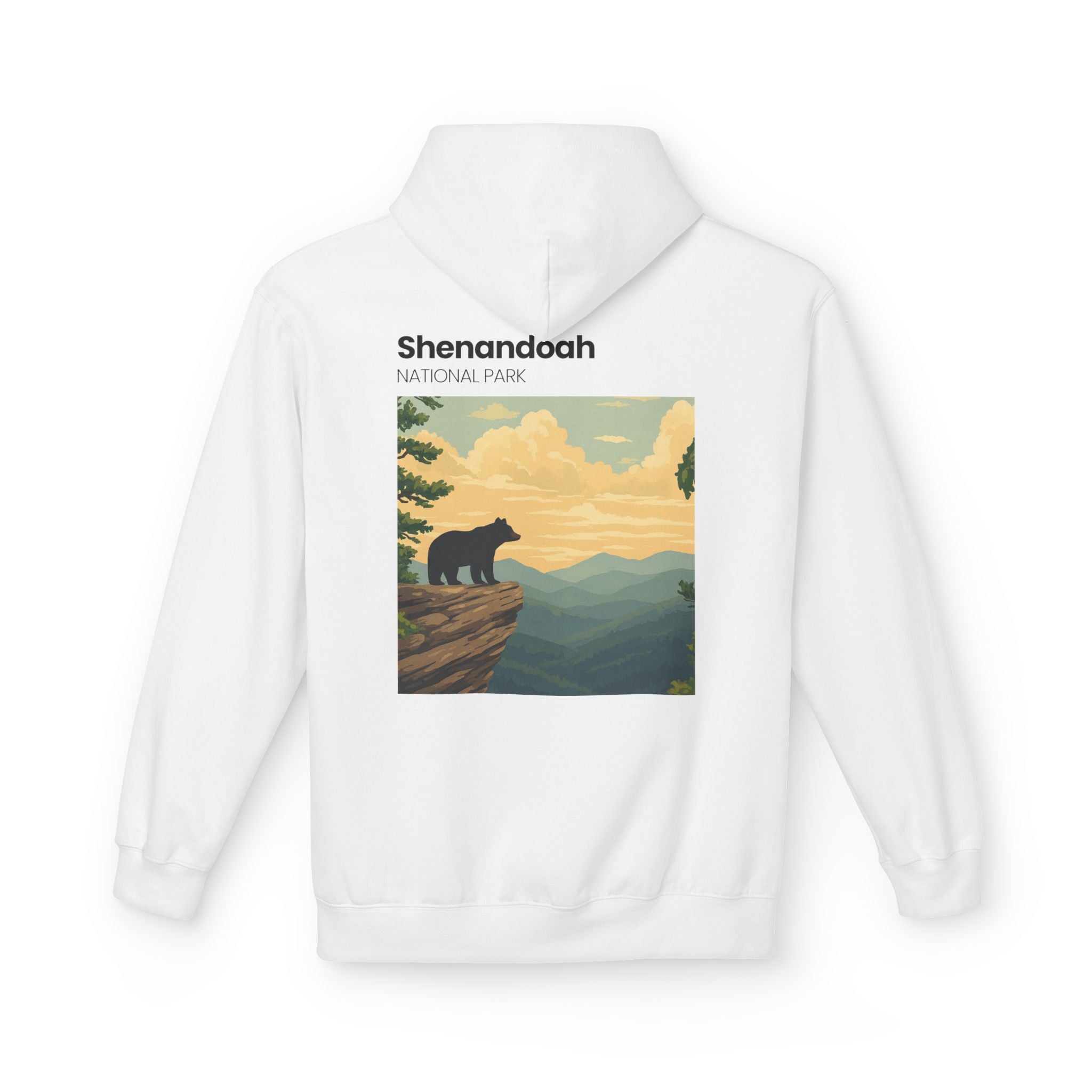 Shenandoah National Park Bear Hoodie | Vintage Travel Poster style