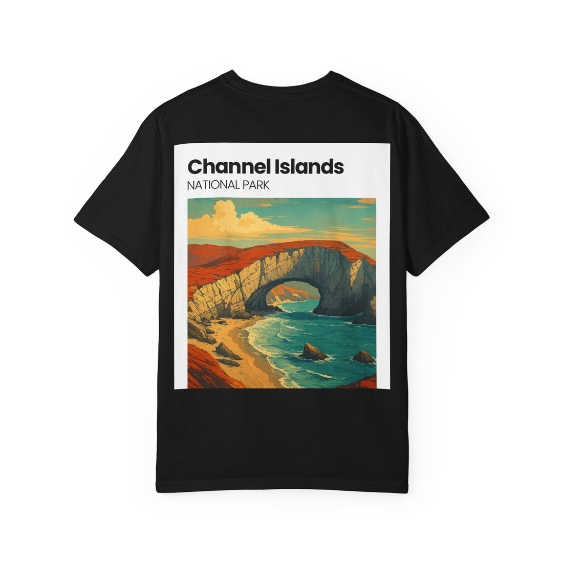 Channel Islands National Park Vintage Poster T-shirt | Coastal Landscape Tee