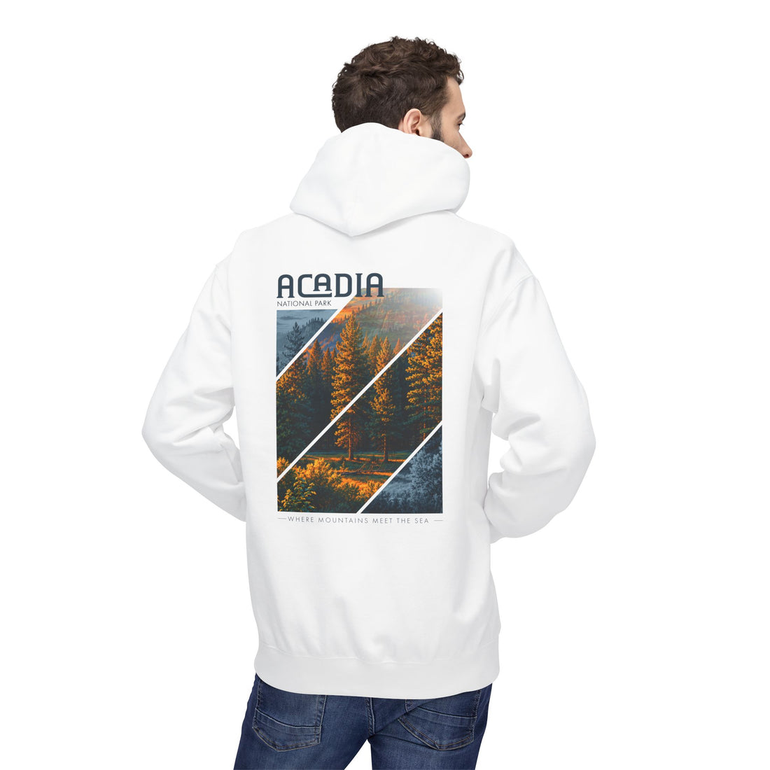 Acadia National Park Pine Trees Graphic hoodie