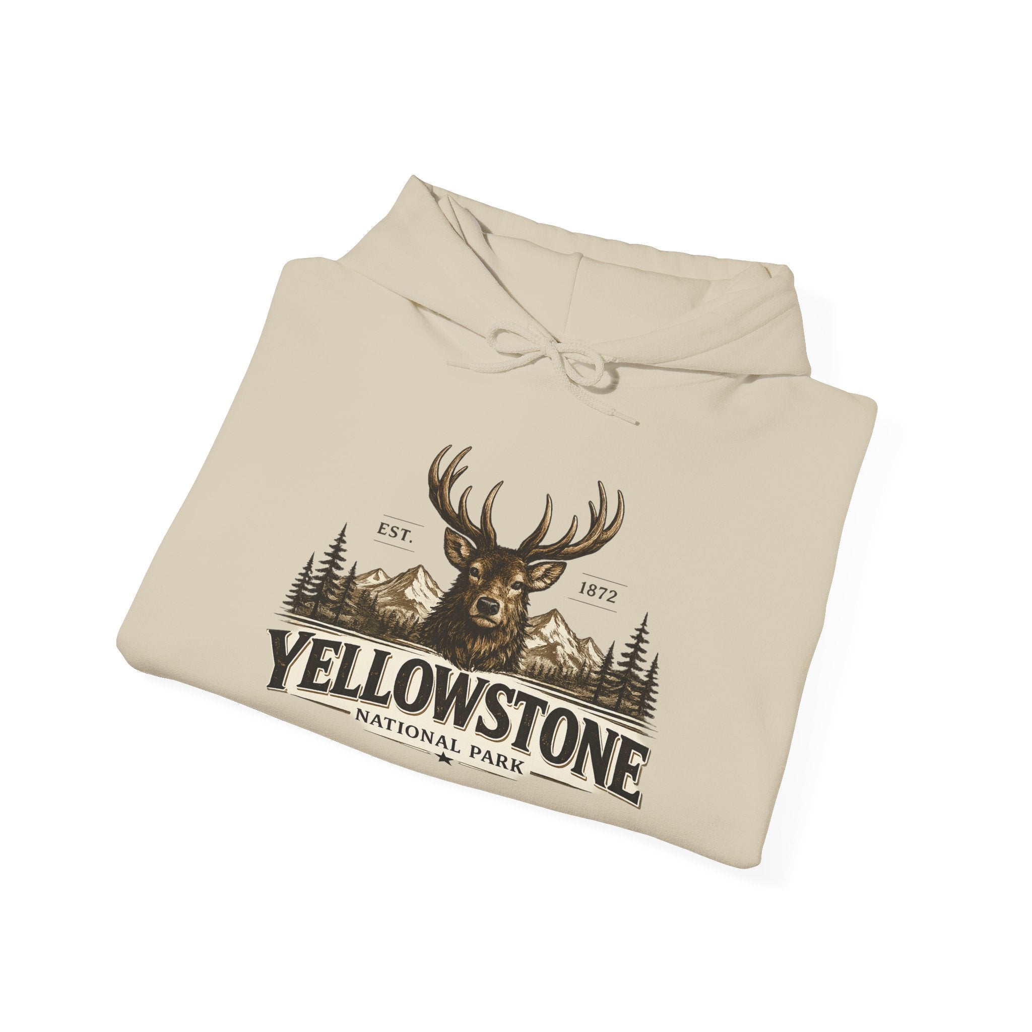 Yellowstone Elk Hoodie – Where the Wild Still Roams