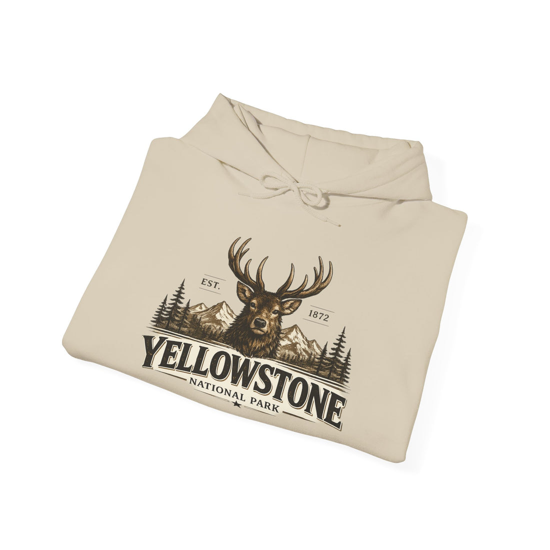 Yellowstone Elk Hoodie – Where the Wild Still Roams