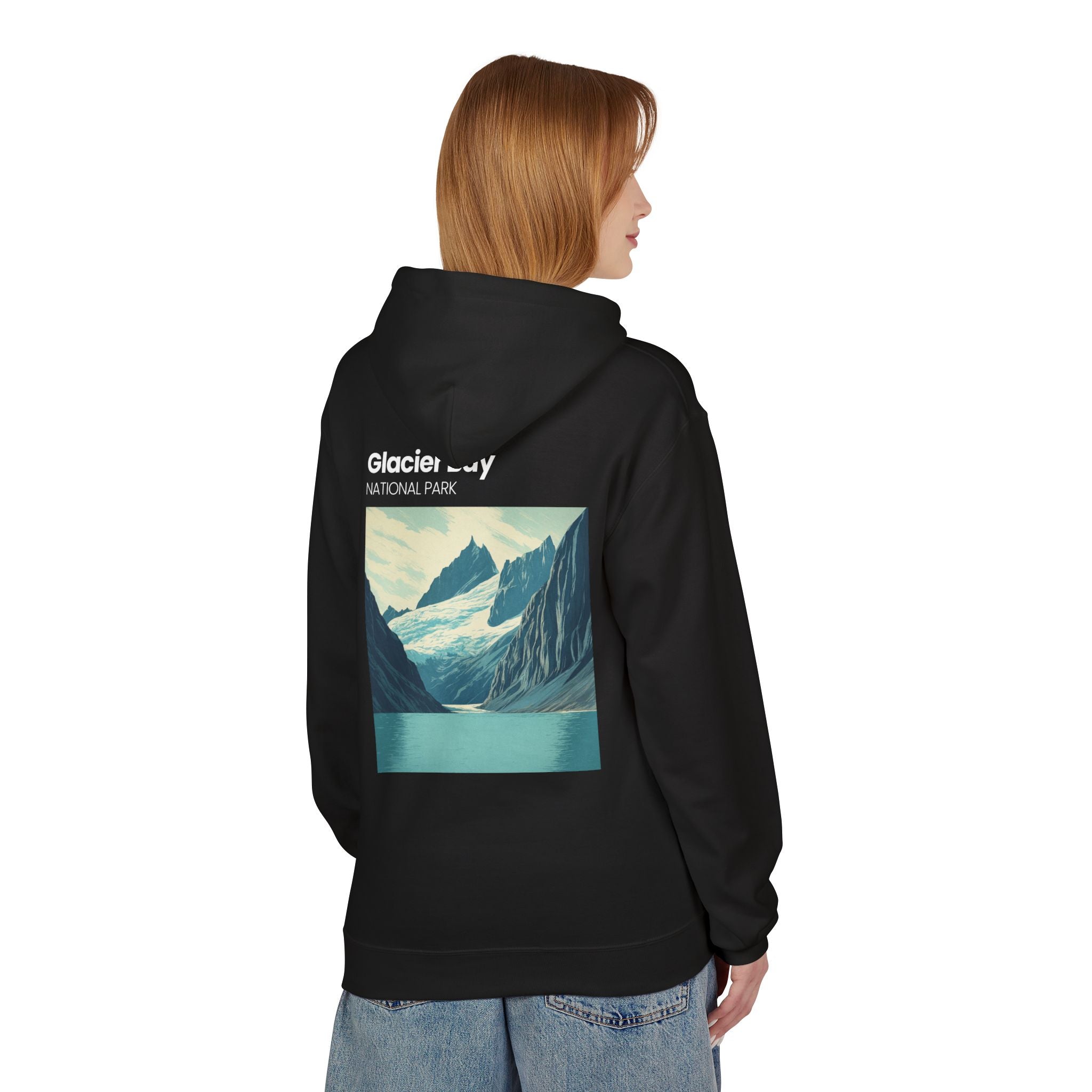 Vintage Wave Surf Patch Hoodie | Small Chest Graphic, Coastal Vibes