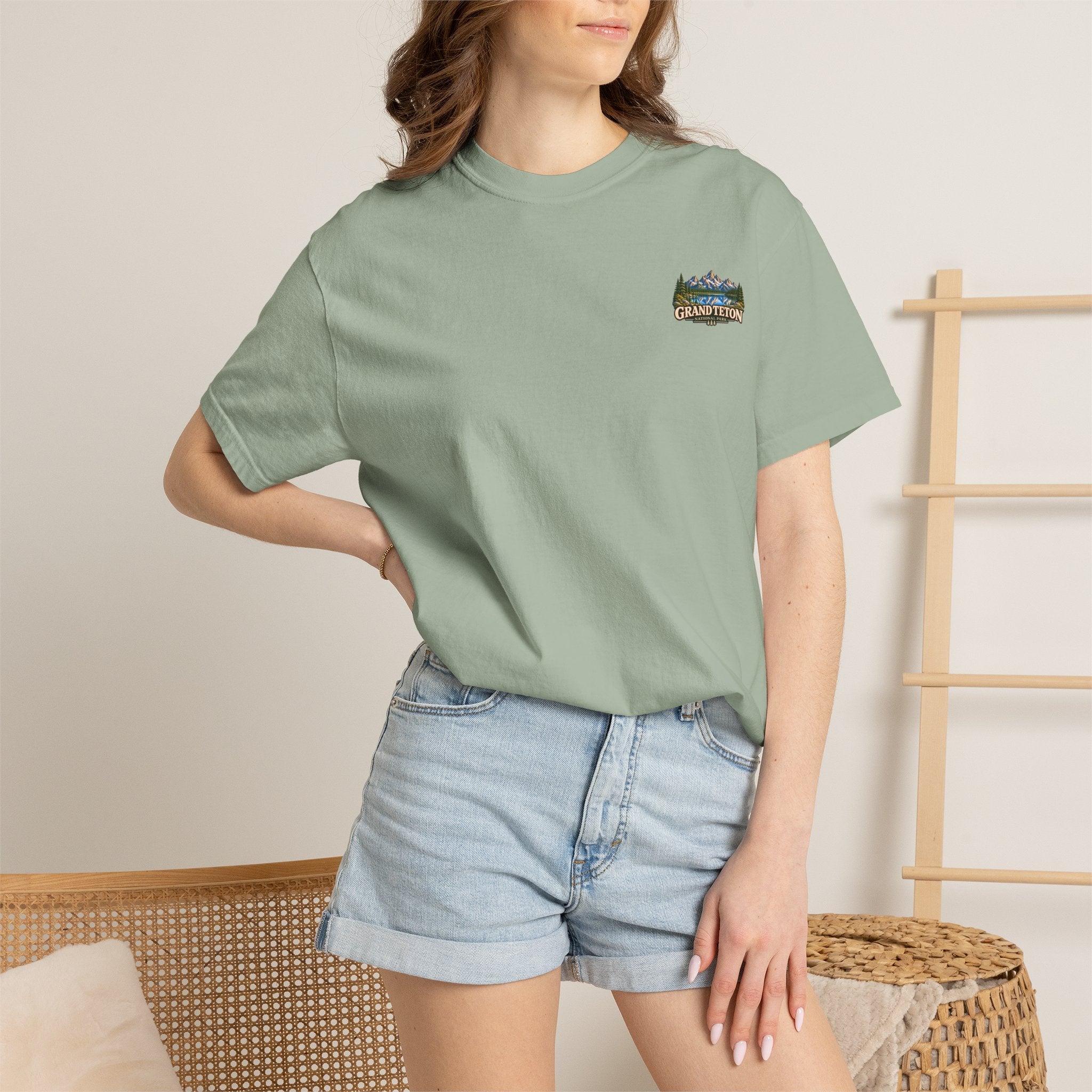 Grand Teton National Park Lake Reflection Graphic T-Shirt