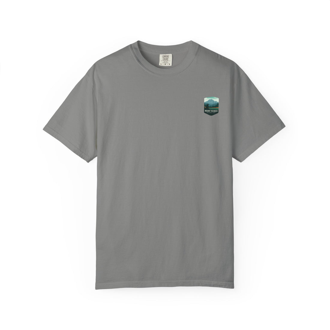 Mount Rainier National Park Poster T-Shirt | Vintage Landscape Graphic
