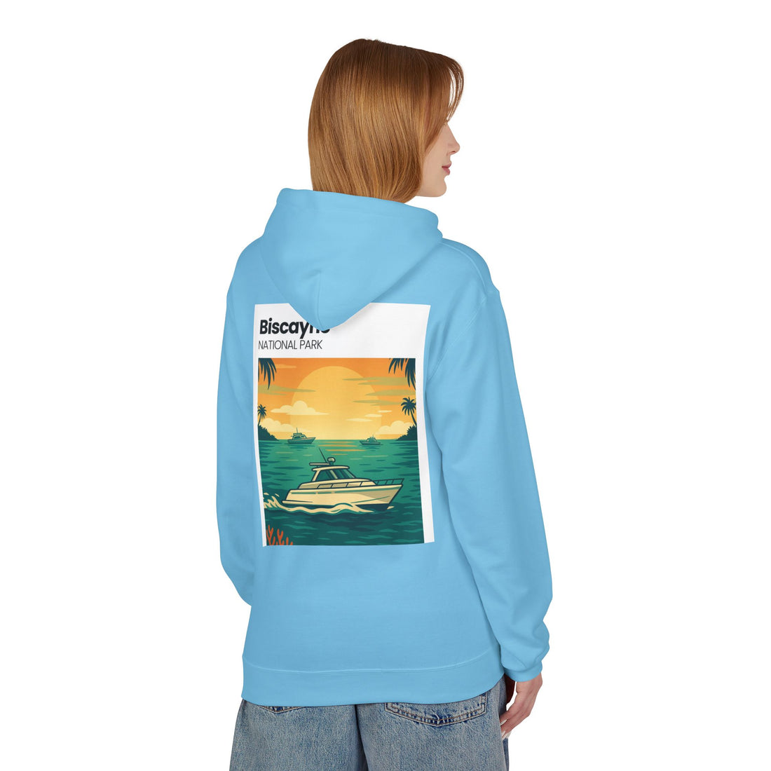 Biscayne National Park Boat Sunset Hoodie | Nautical Tropical Graphic