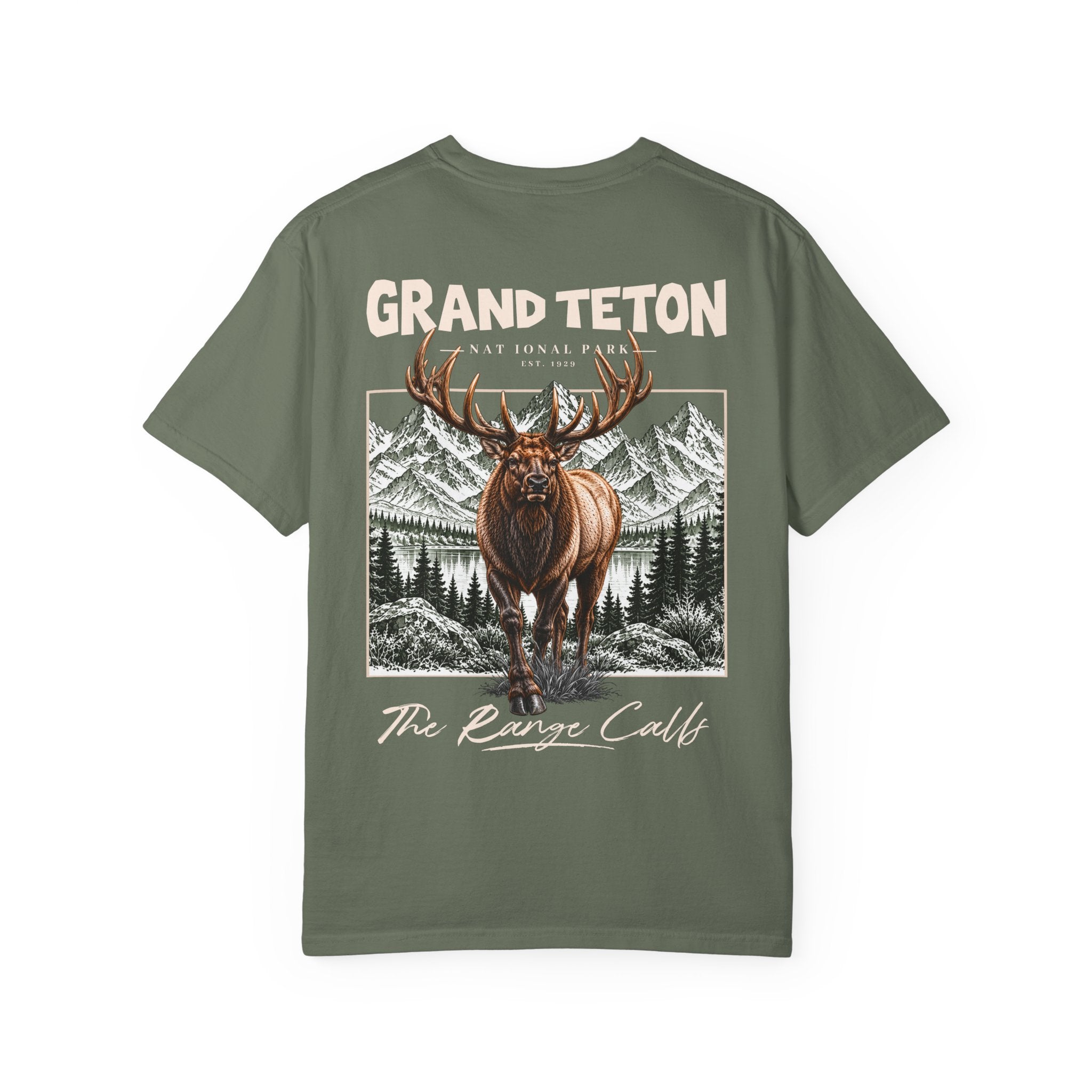 Grand Teton National Park Elk Graphic T-Shirt