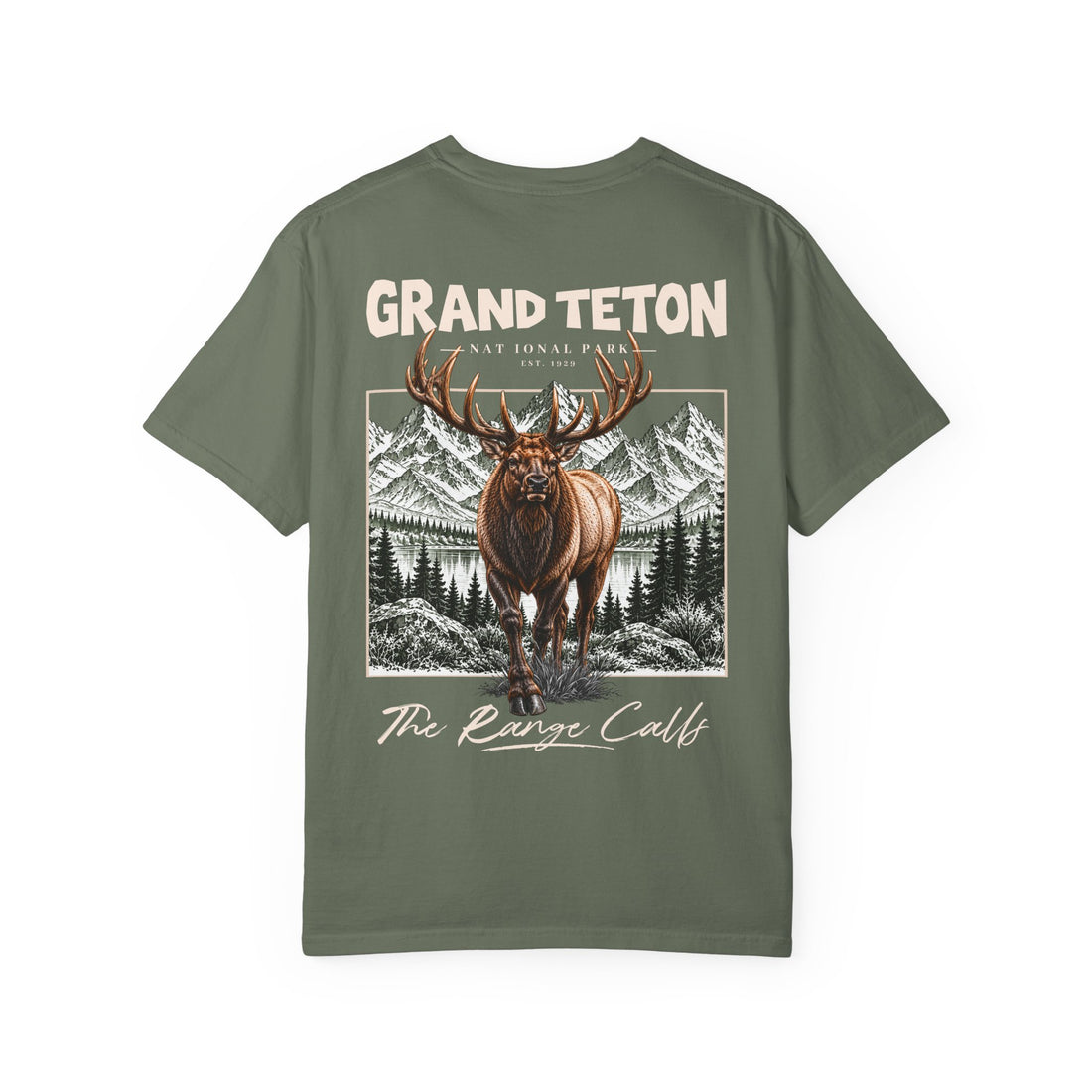 Grand Teton National Park Elk Graphic T-Shirt