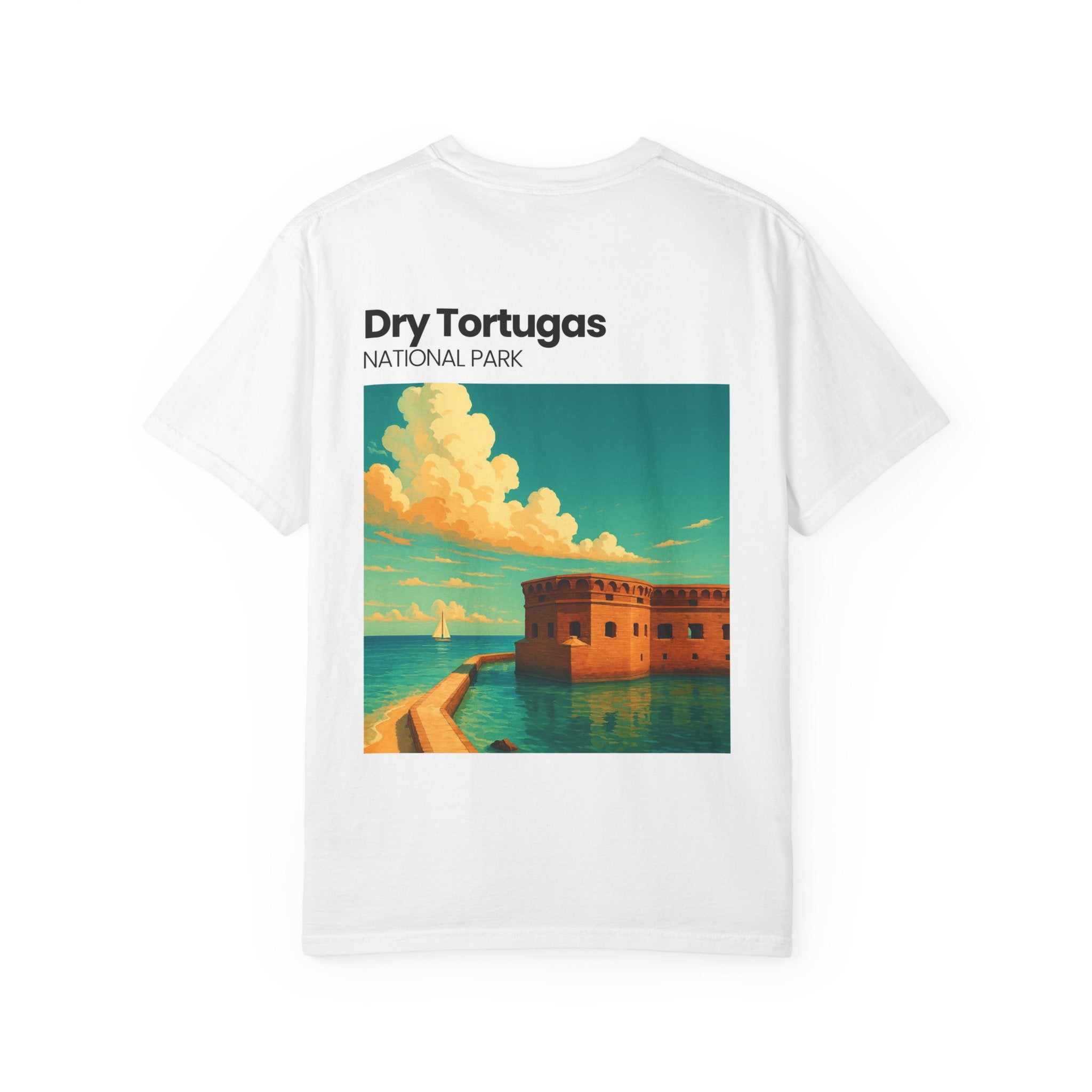 Dry Tortugas National Park Poster T-shirt | Vintage Fort Illustration