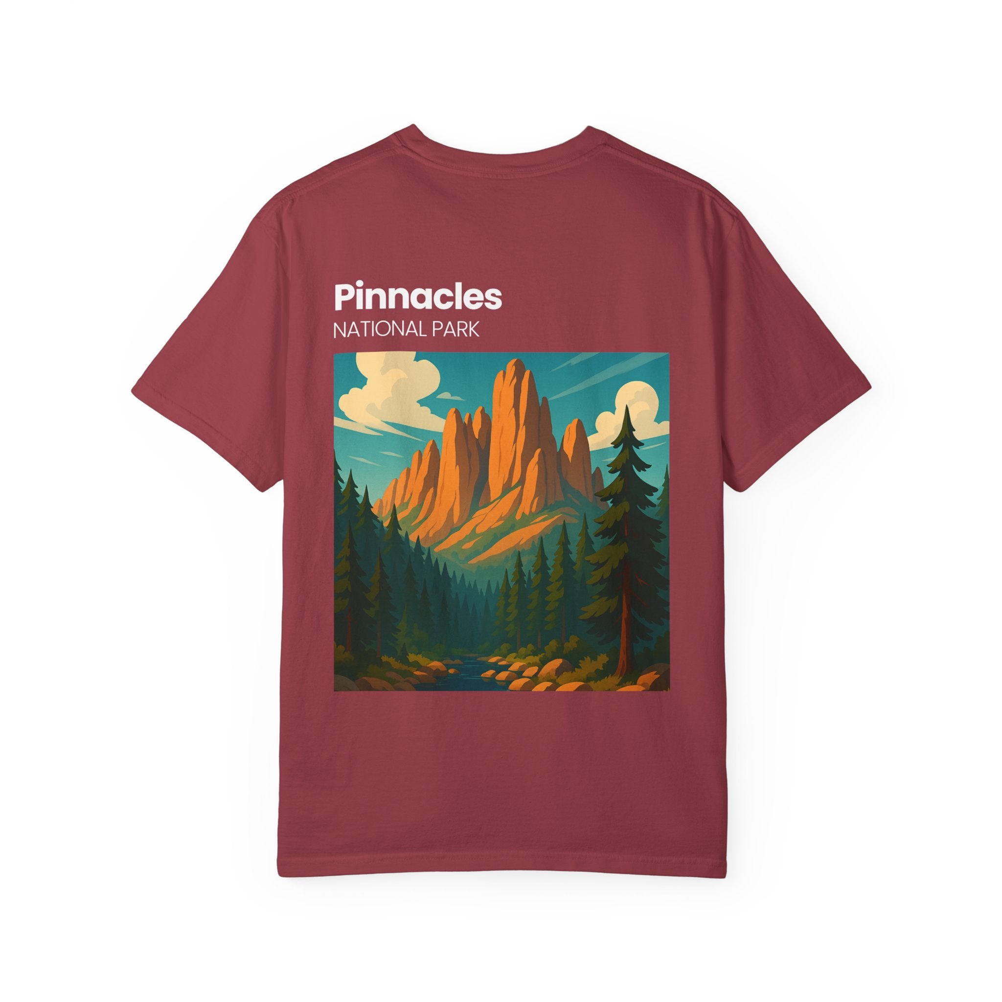 Pinnacles National Park landscape T-Shirt | retro nature poster design