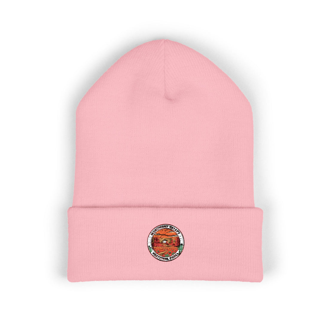 Smiling Pumpkin Patch Beanie | Embroidered Cuffed Beanie