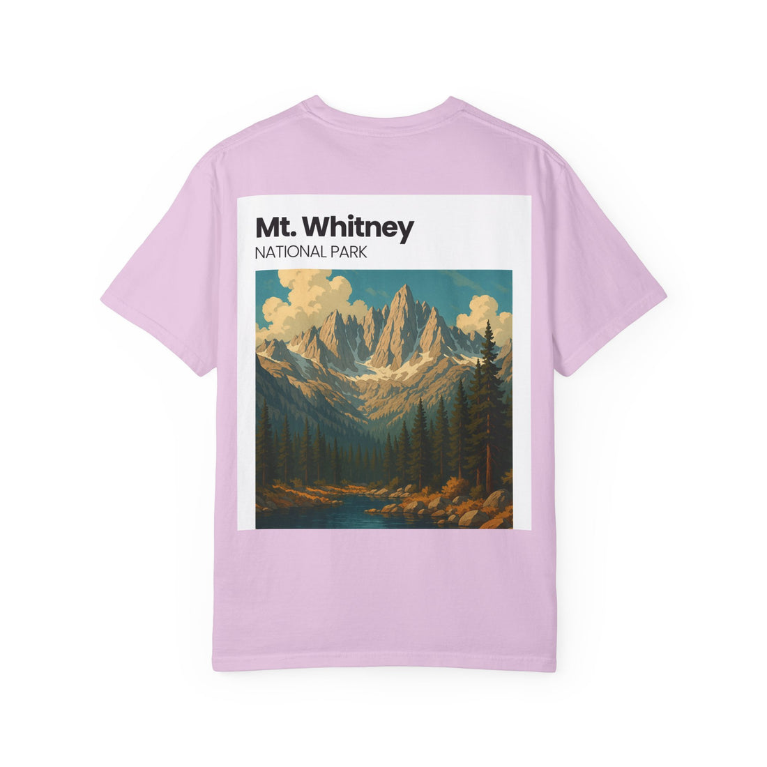Mt. Whitney National Park mountain landscape T-Shirt | vintage nature poster