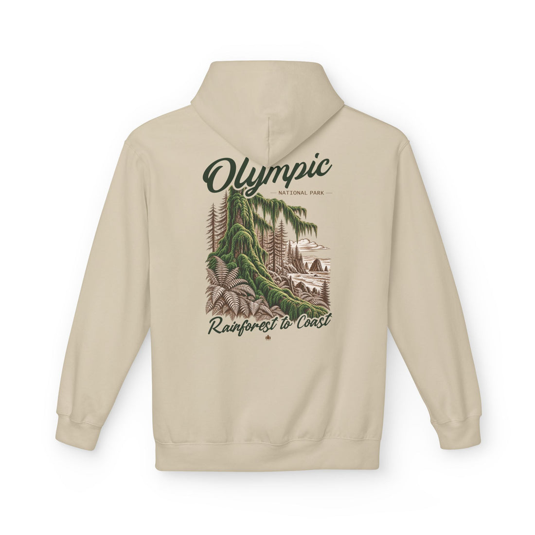 Olympic National Park Hoh Rainforest Graphic Hoodie