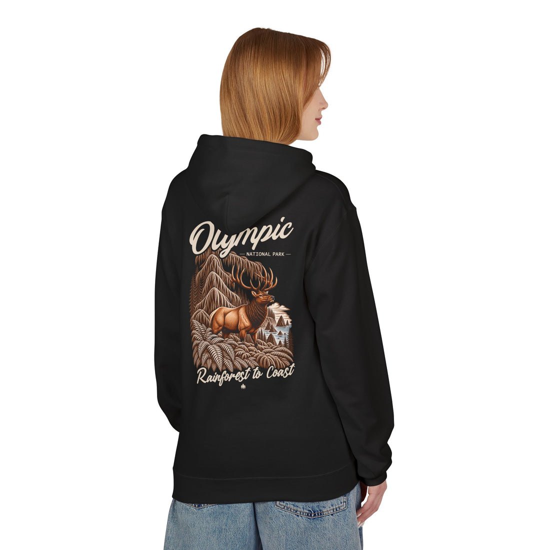 Olympic National Park Roosevelt Elk Graphic Hoodie