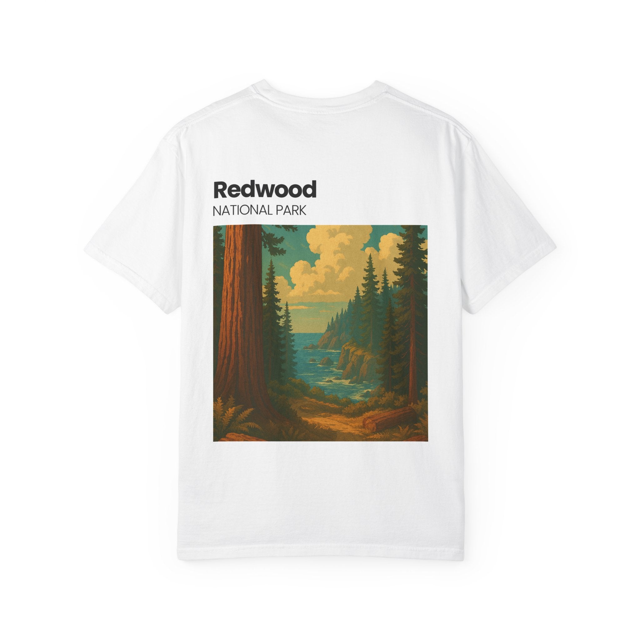 Redwood National Park landscape T-Shirt | Vintage nature scene